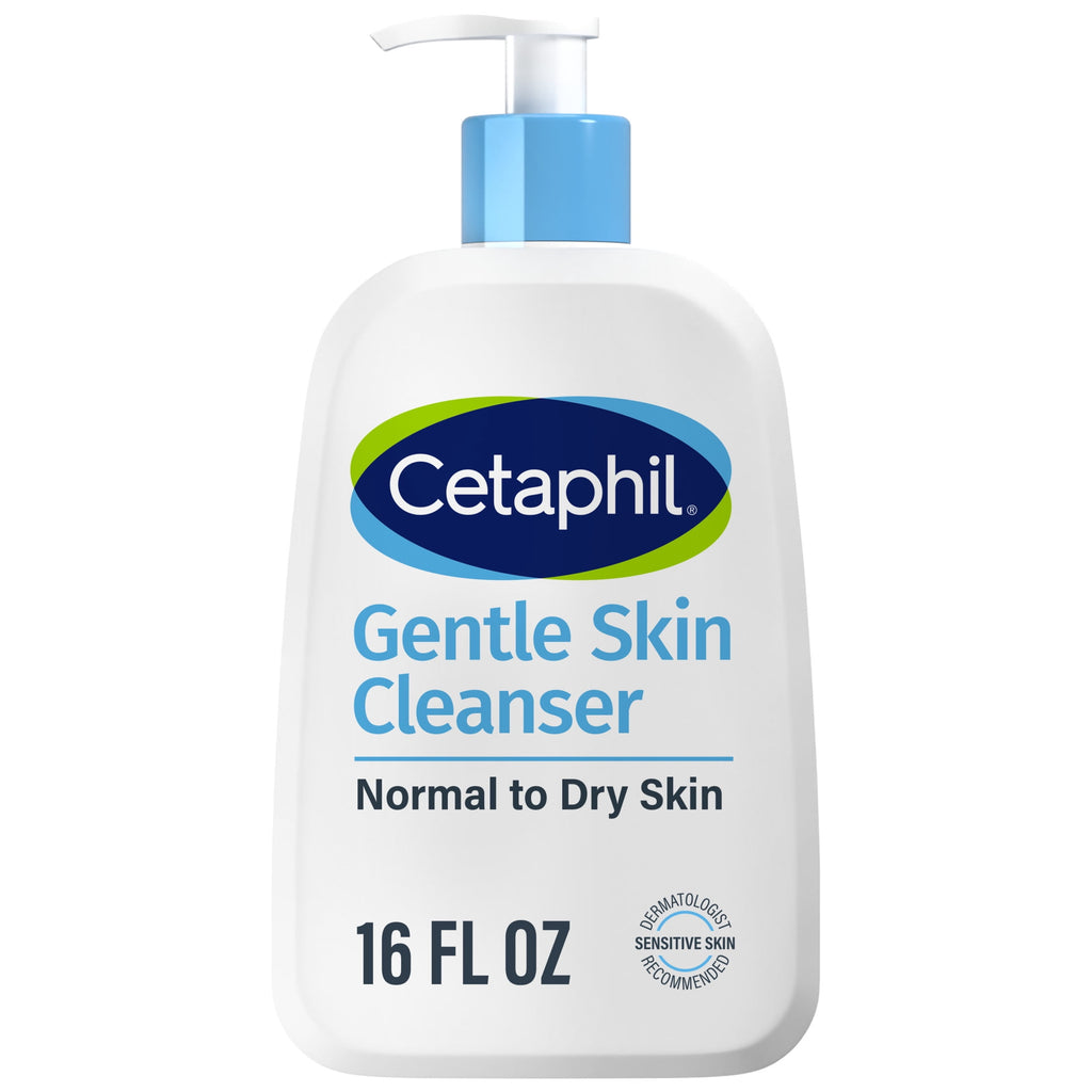 (2 pack) Cetaphil Face Wash Hydrating Gentle Skin Cleanser for Dry to Normal Sensitive Skin, 16 fl oz