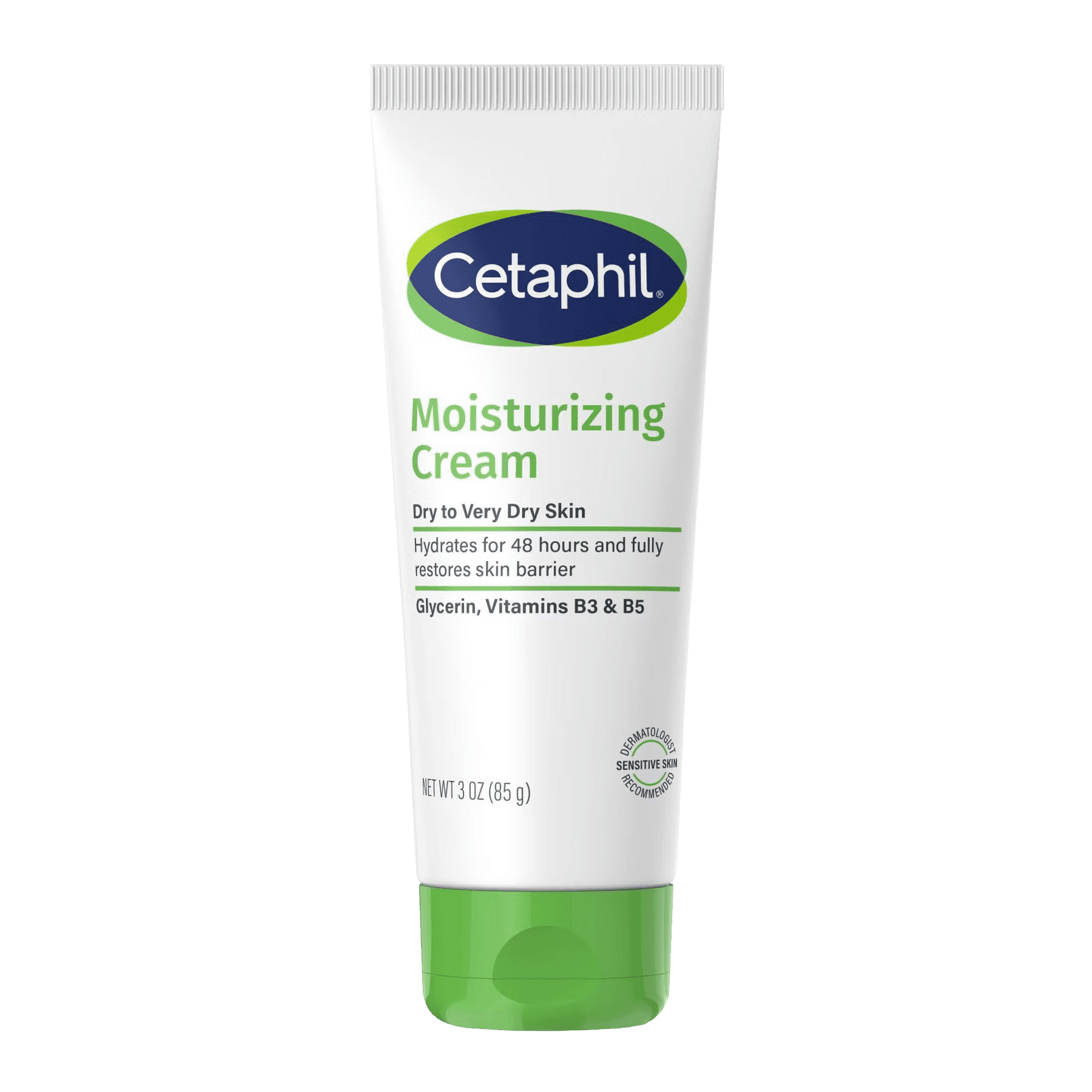 Cetaphil Moisturizing Cream 3oz Tube Very Dry/Sensitive (Pack of 3)