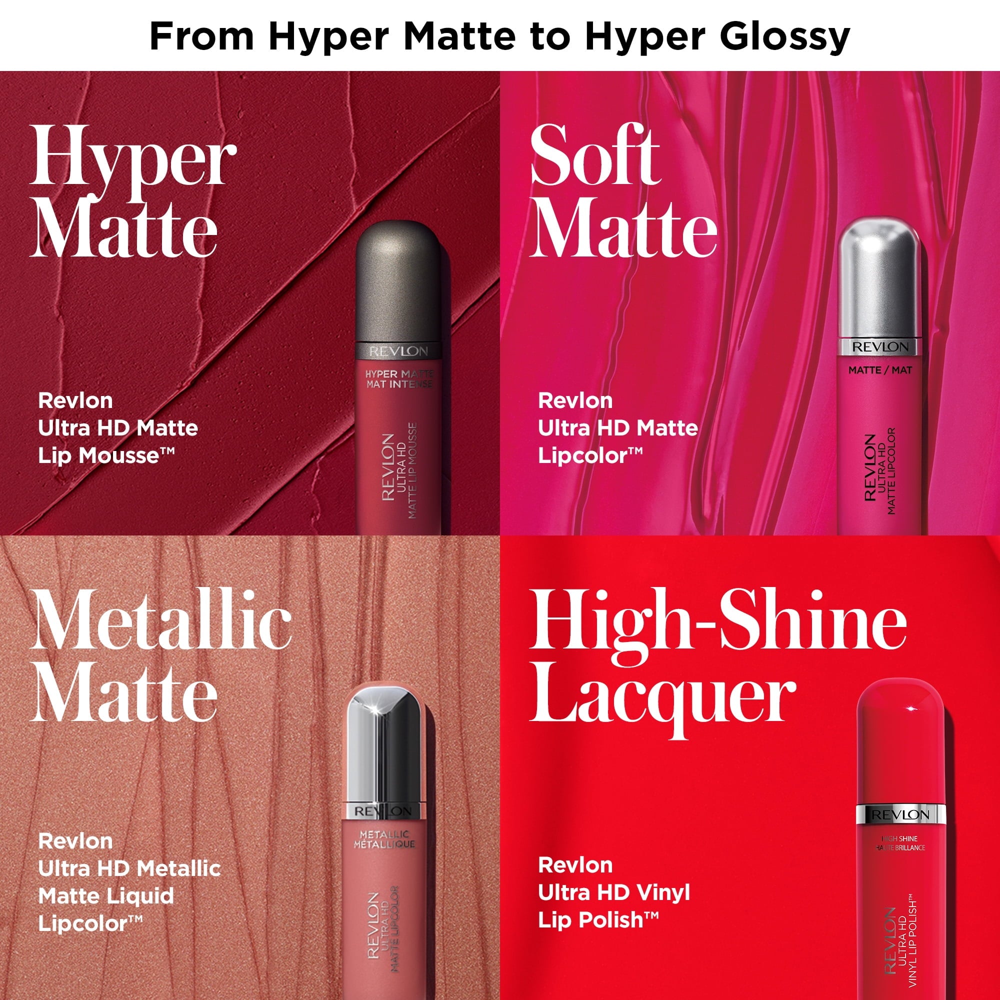 Revlon Ultra HD Matte Lip Mousse, Crimson Sky (820), 0.2 fl oz
