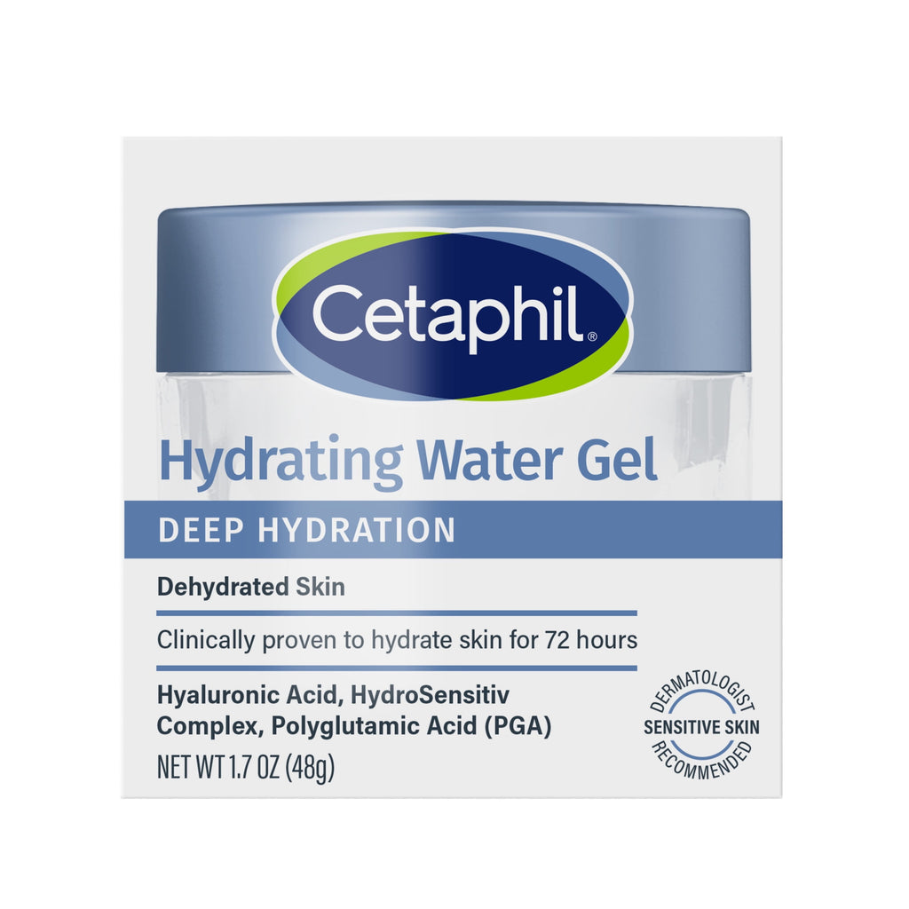 Cetaphil Deep Hydration Skin Restoring Water Gel 72 Hour Face Moisturizer, 1.7 fl oz