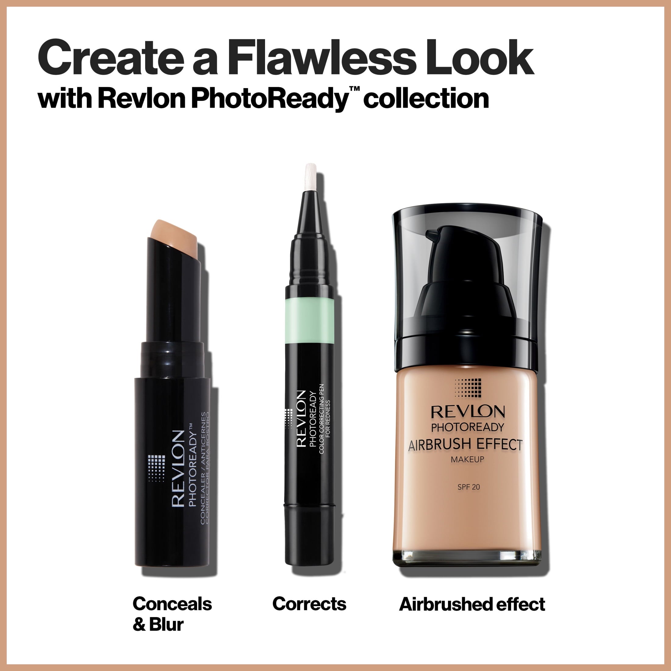 Revlon PhotoReady Stick Concealer Makeup, Medium Coverage, Fair, 0.11 oz