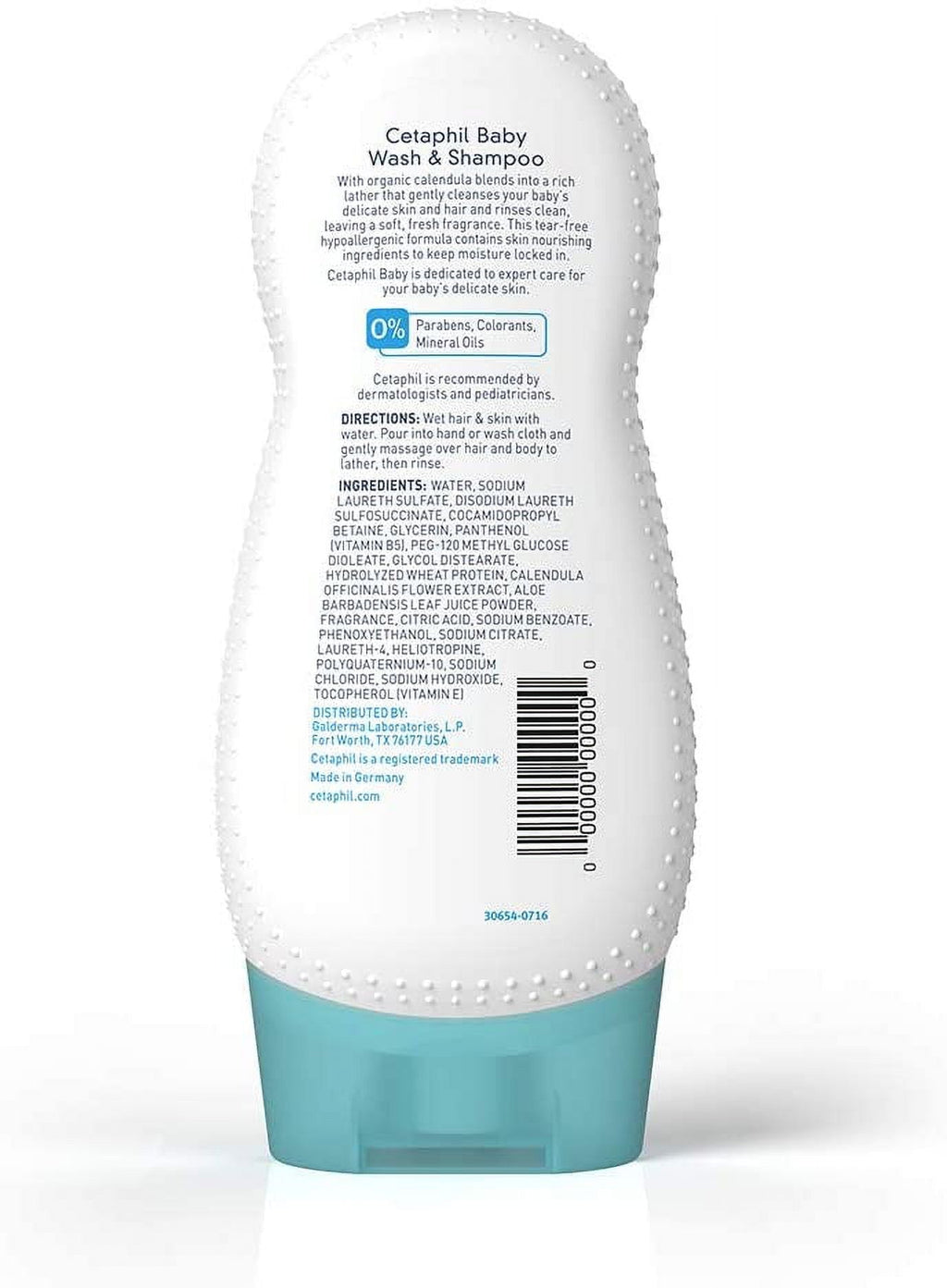 Cetaphil Baby Wash & Shampoo, Calendula, 7.8 fl oz