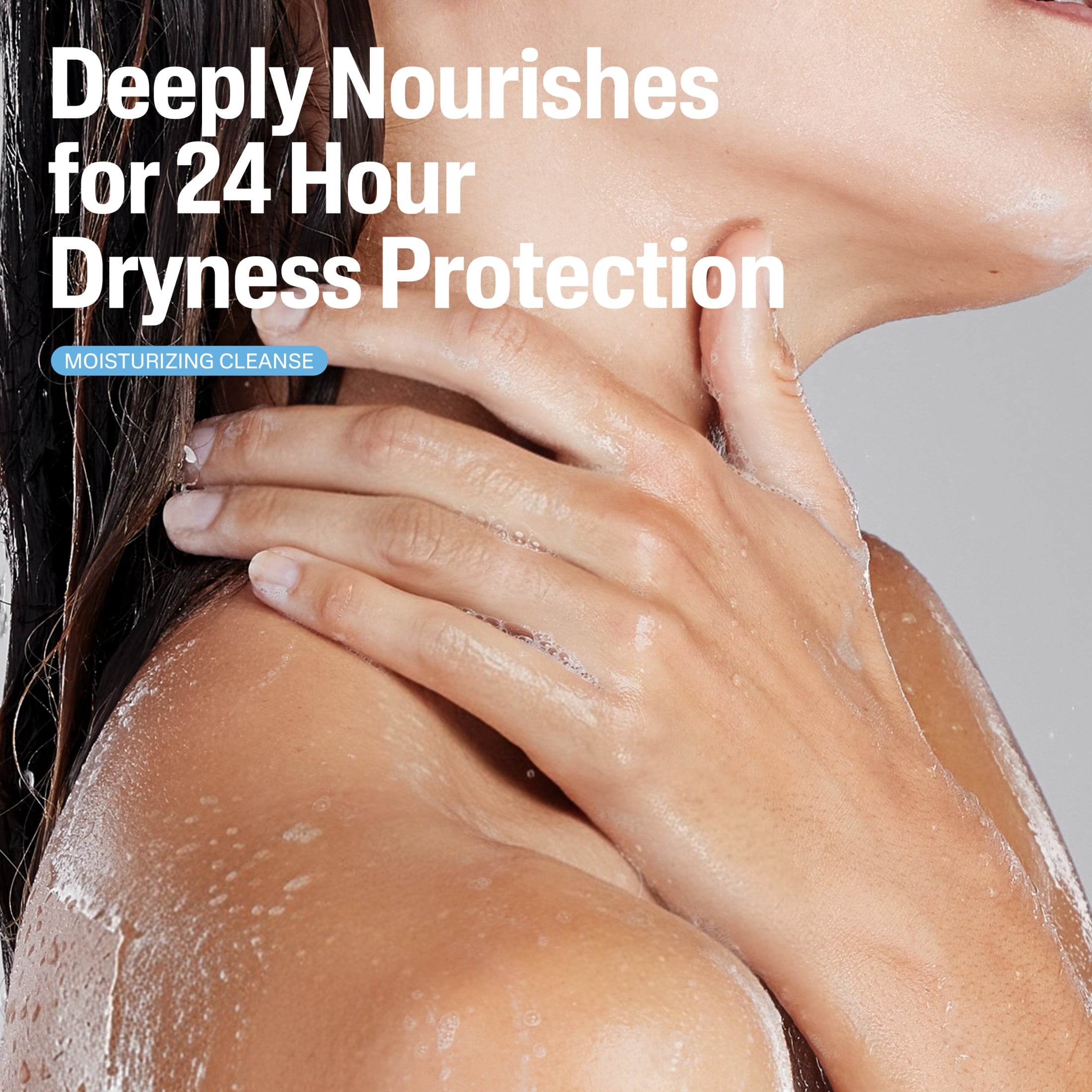 Cetaphil Moisturizing Relief Body Wash for Sensitive Skin, 24 Hour Dry Skin Relief, 16.9 fl oz