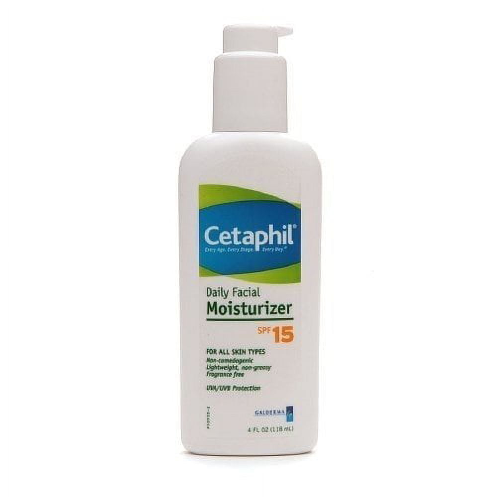 Cetaphil Daily Facial Moisturizer with Sunscreen Broad Spectrum SPF 15, 4 oz
