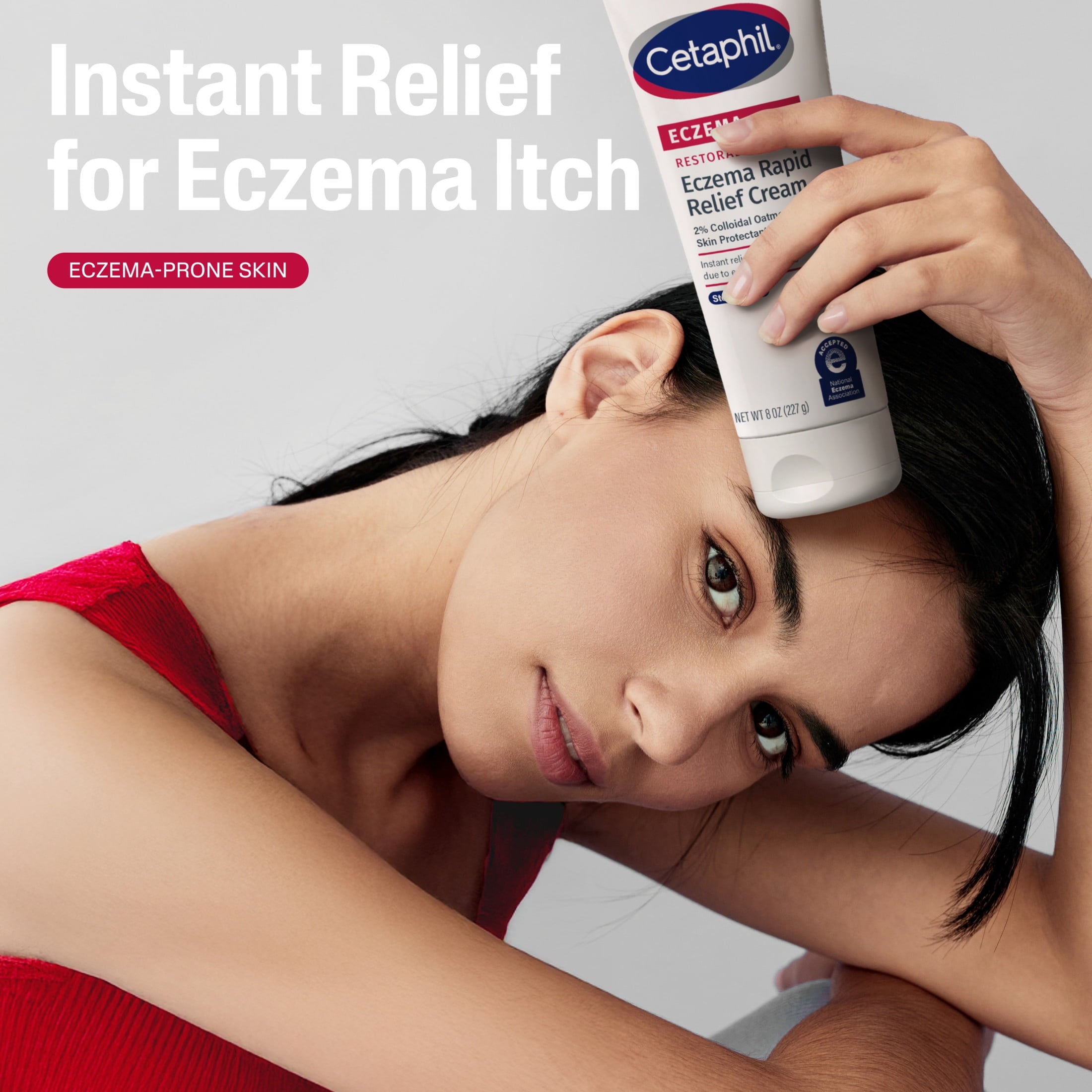 Cetaphil Restoraderm Rapid Relief Cream for Eczema Prone Skin, Unscented, 8 fl oz