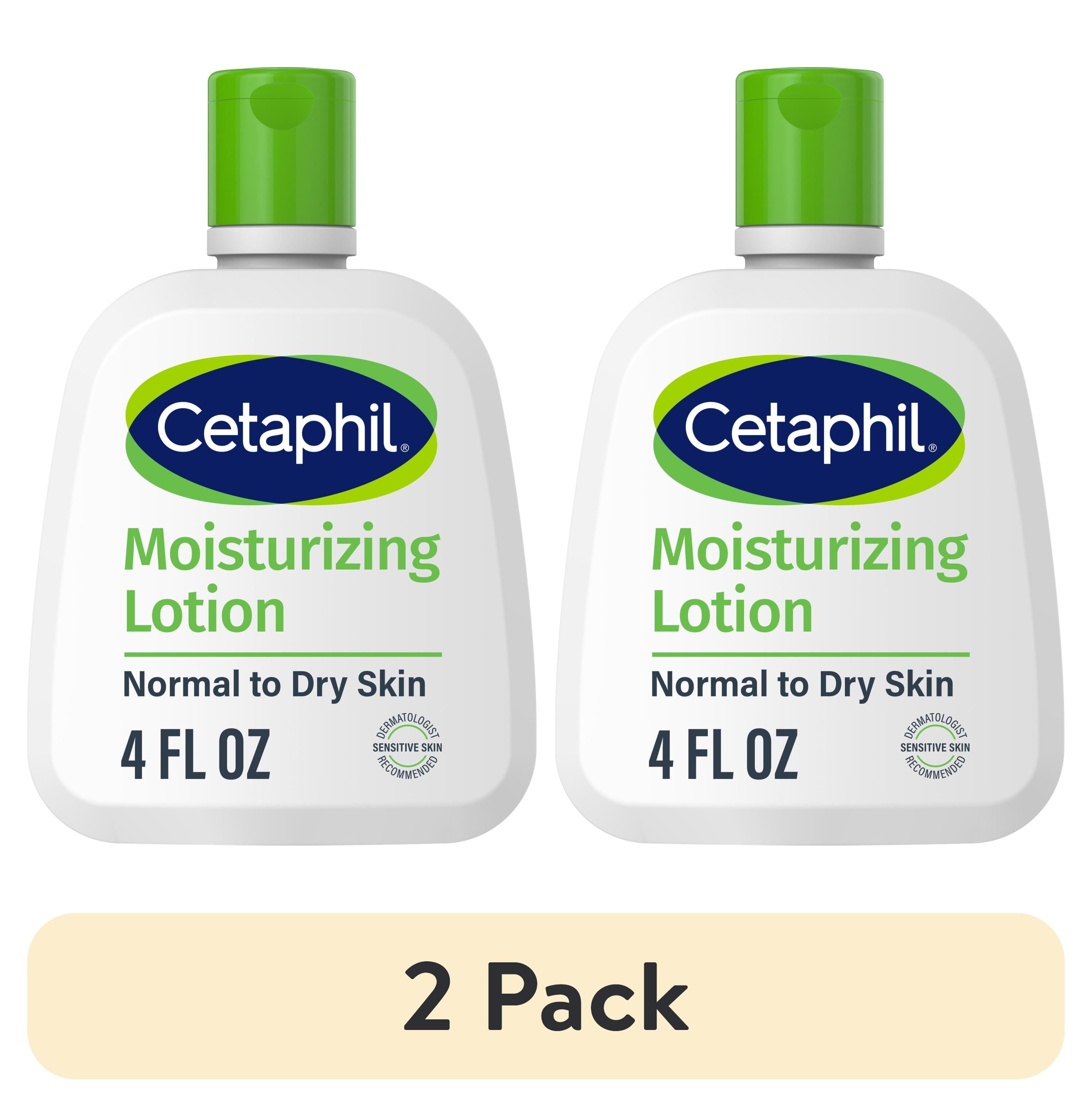 (2 pack) Cetaphil Moisturizing Lotion Hydrating Lotion for All Skin Types, Sensitive Skin, 4 fl oz