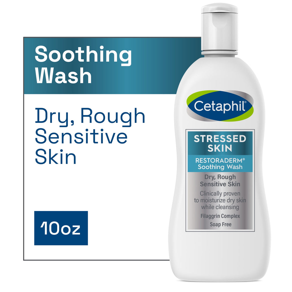 (2 pack) Cetaphil Restoraderm Soothing Body Wash, National Eczema Association Endorsed, 10 oz