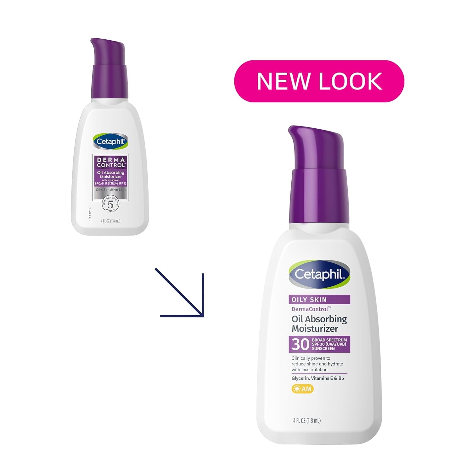 (2 pack) Cetaphil® DermaControl™ Lotion Face Moisturizer , 4fl oz ,SPF 30 (Acne-Prone Skin)