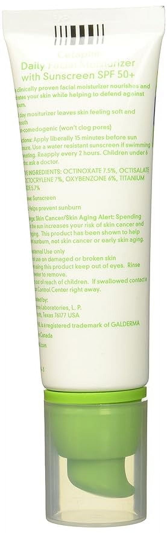 Cetaphil Daily Facial Moisturizer with sunscreen SPF 50+, 1.7 oz