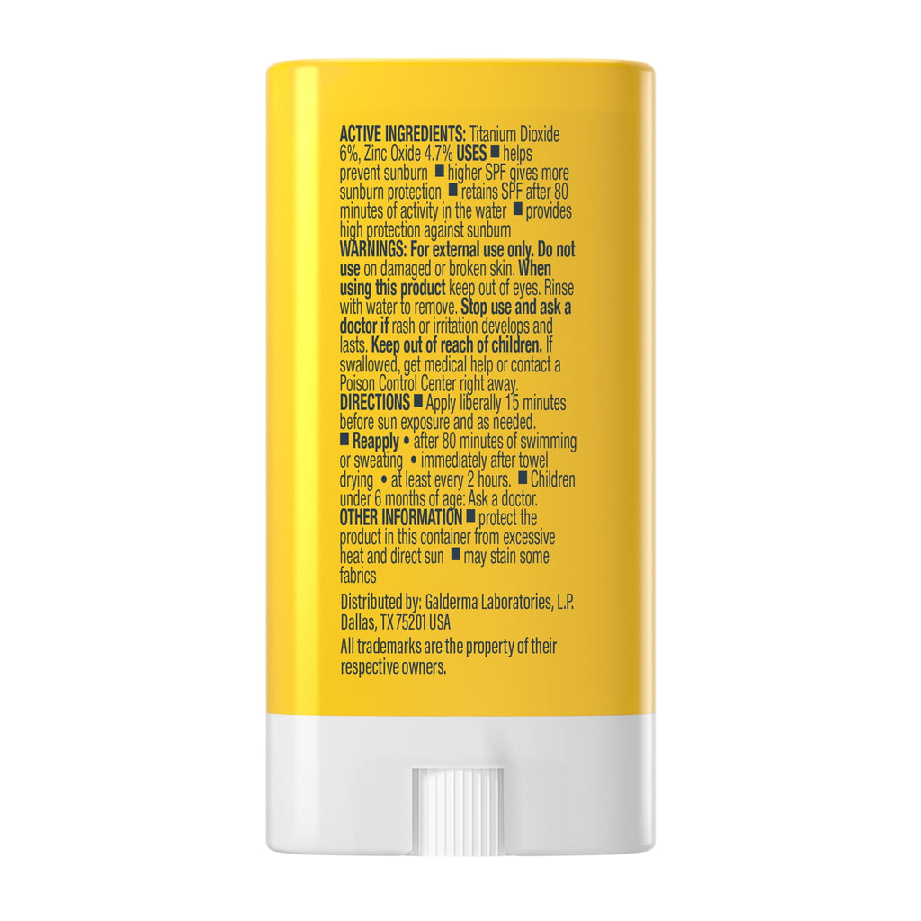 Cetaphil Sheer Mineral Face Sunscreen Stick, SPF 50, Travel Size, 0.5 oz