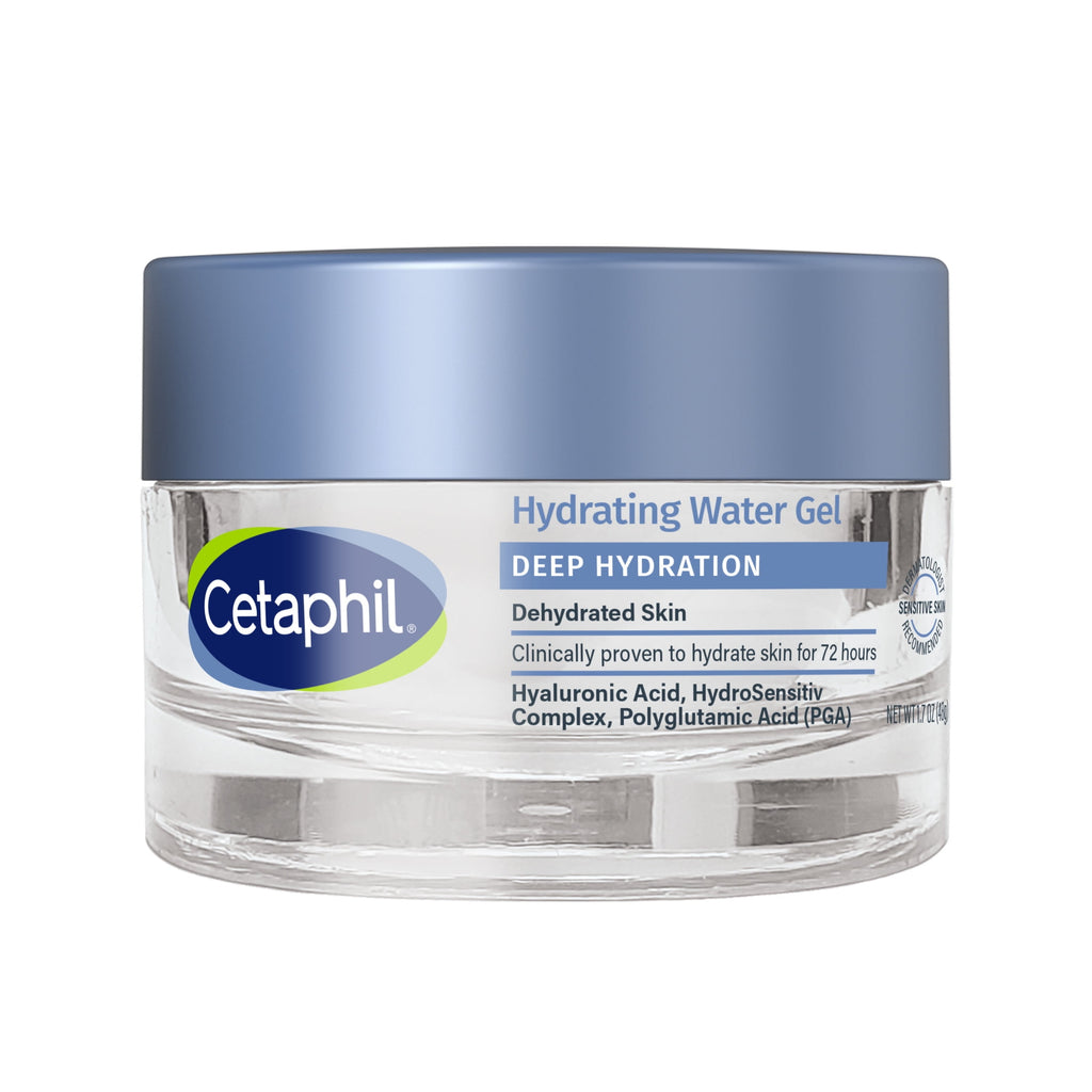 Cetaphil Deep Hydration Skin Restoring Water Gel 72 Hour Face Moisturizer, 1.7 fl oz