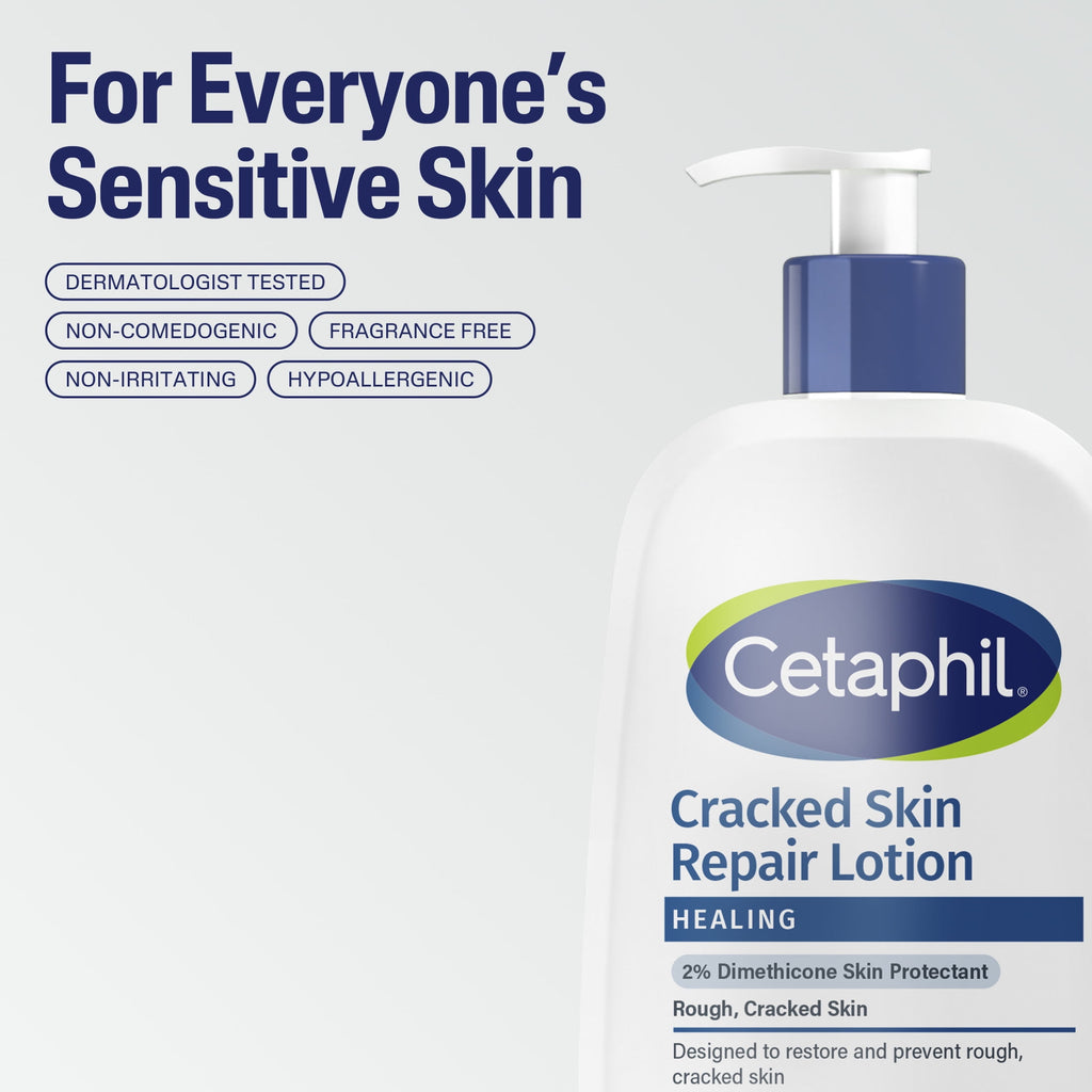 Cetaphil Skin Repair Lotion for Very Rough Cracked Skin, Unscented, 16 fl oz