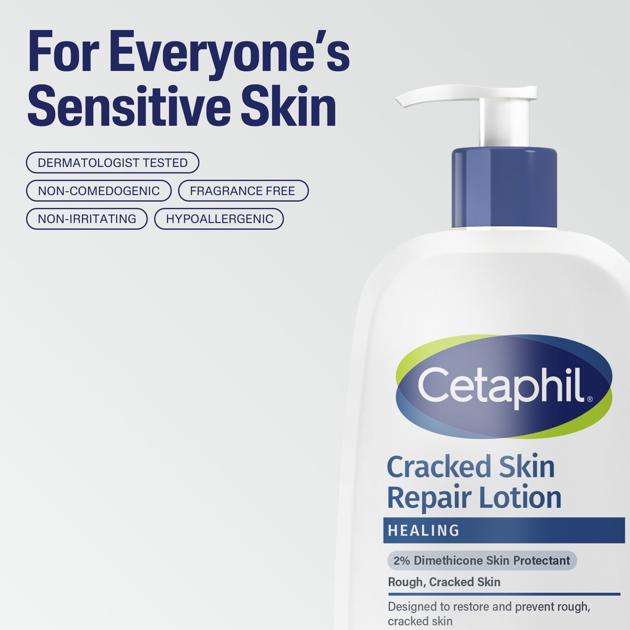 Cetaphil Skin Repair Lotion for Very Rough Cracked Skin, Unscented, 16 fl oz