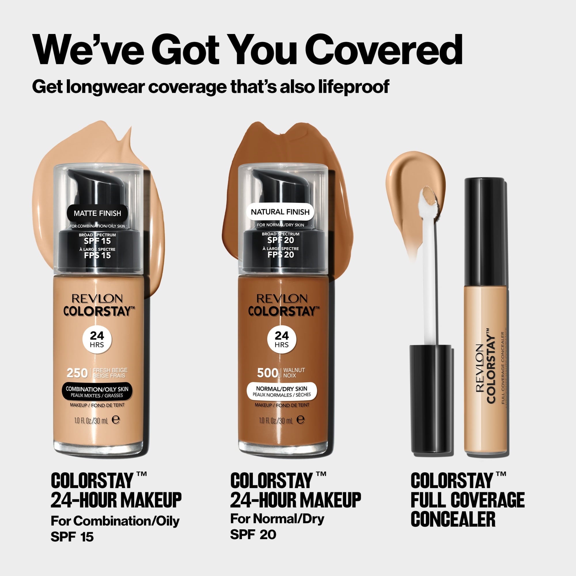 Revlon ColorStay Liquid Concealer Makeup, Full Coverage, 025 Creme Brulee, 0.21 fl oz