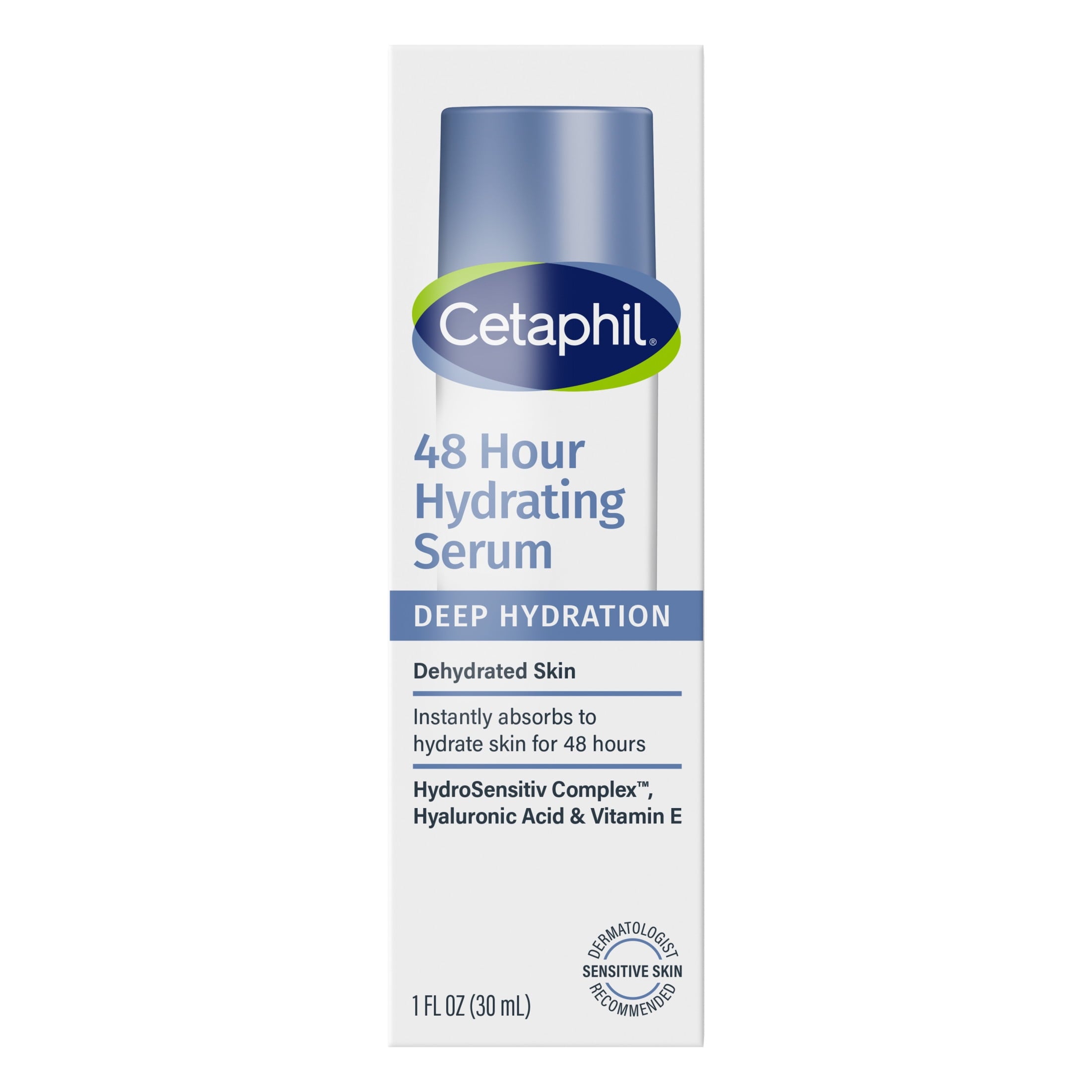 Cetaphil Deep Hydration Fragrance Free 48 Hour Activation Serum, 1 oz, Face Moisturizer