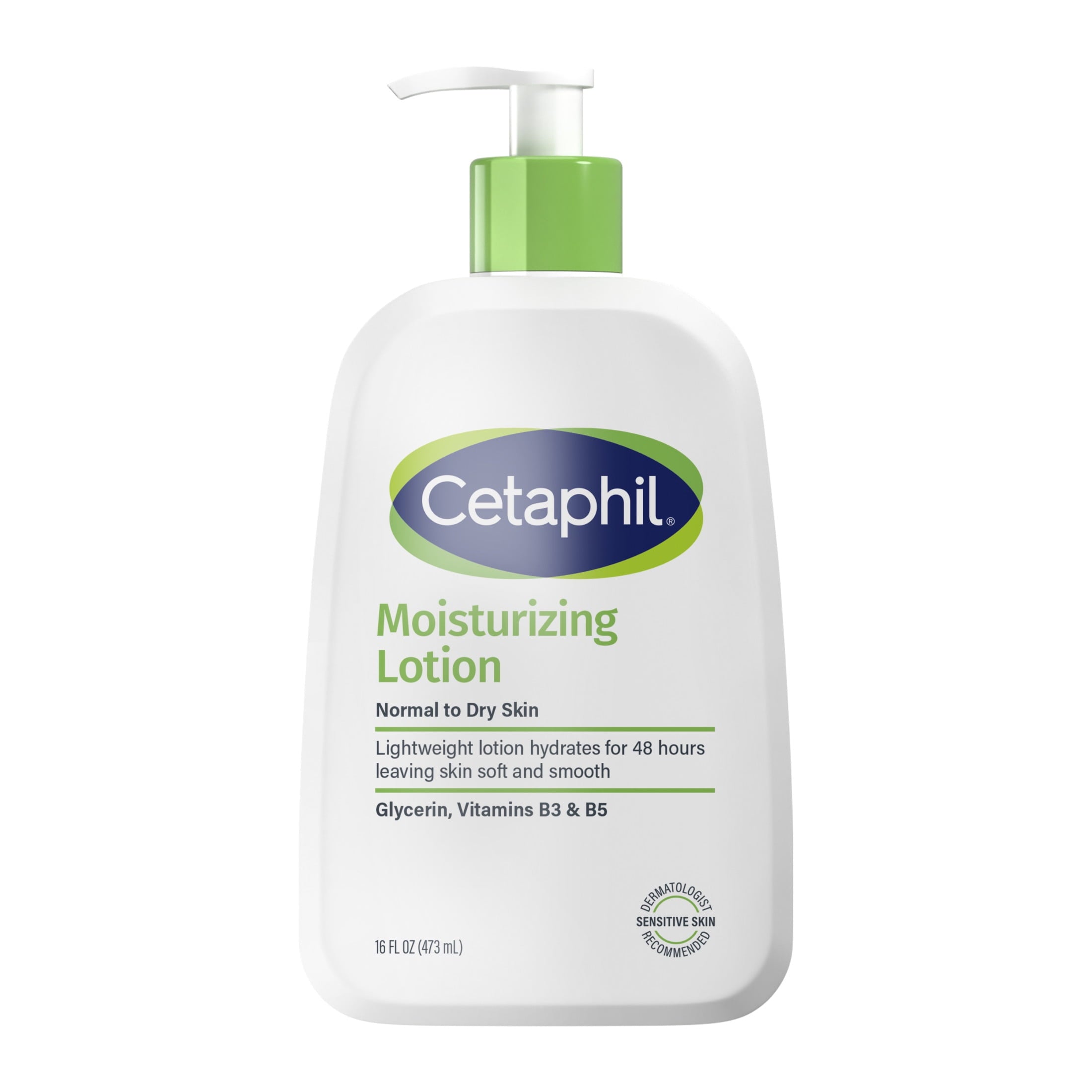 (2 pack) Cetaphil Moisturizing Face and Body Lotion for Normal to Dry Skin, Hydrating Fragrance Free, 16 fl oz