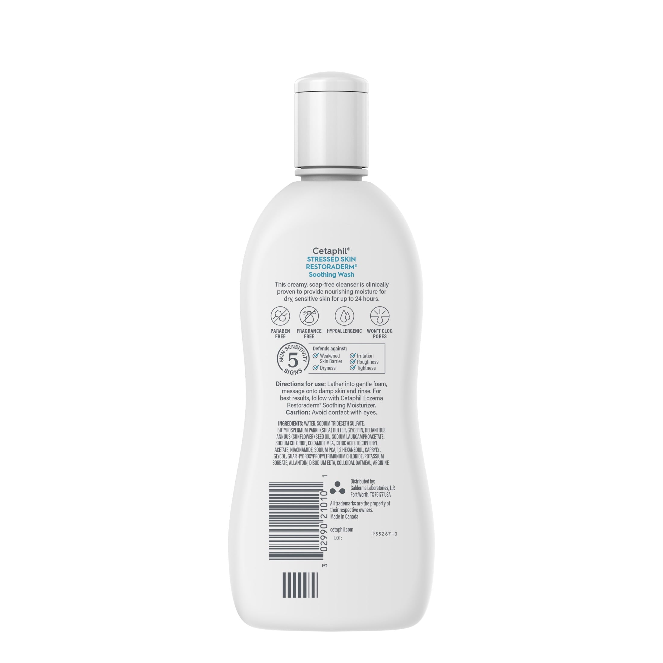 (2 pack) Cetaphil Restoraderm Soothing Body Wash, National Eczema Association Endorsed, 10 oz