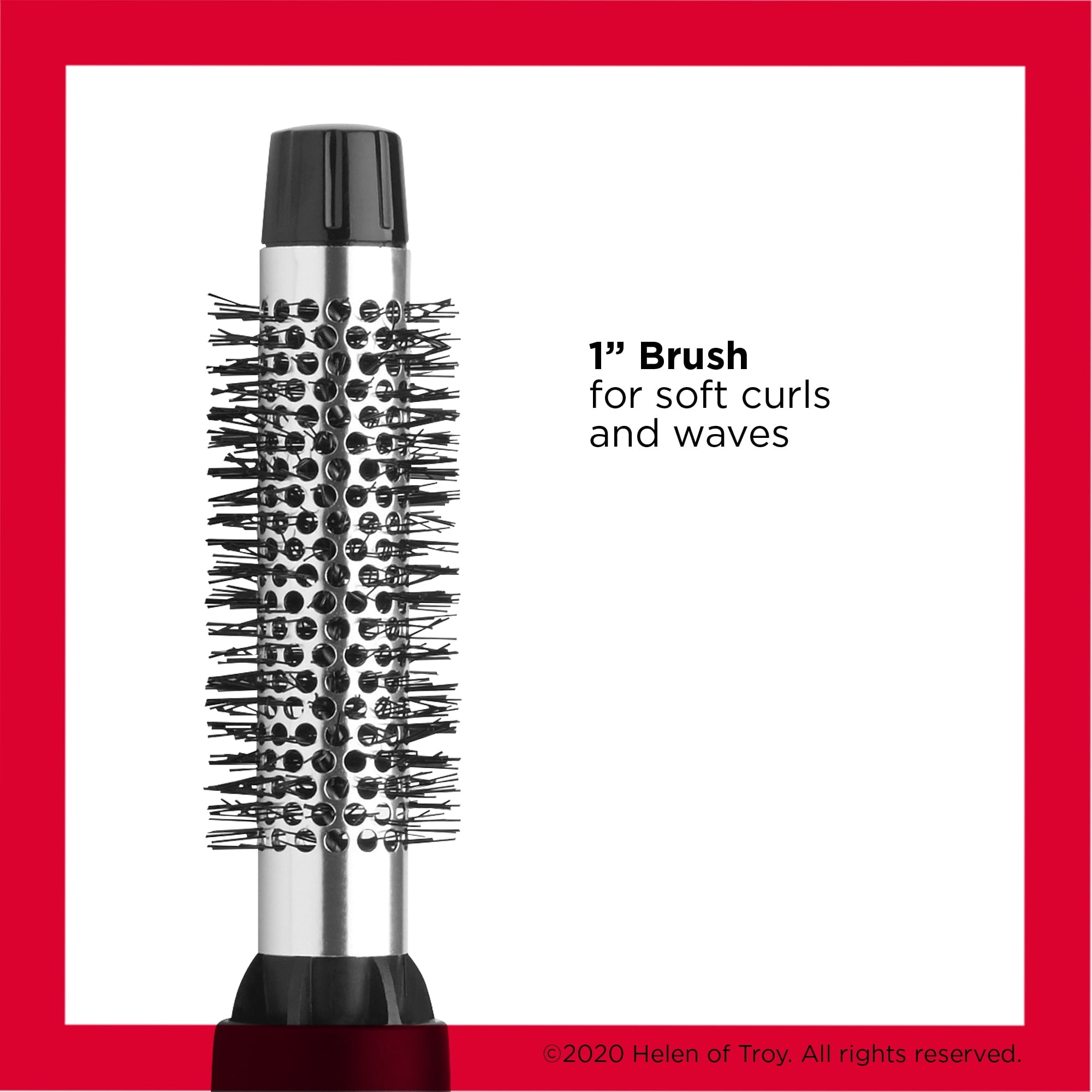Revlon 1200W Ionic Ceramic 1" & 1-1/2" Hot Air Styling Kit, Red