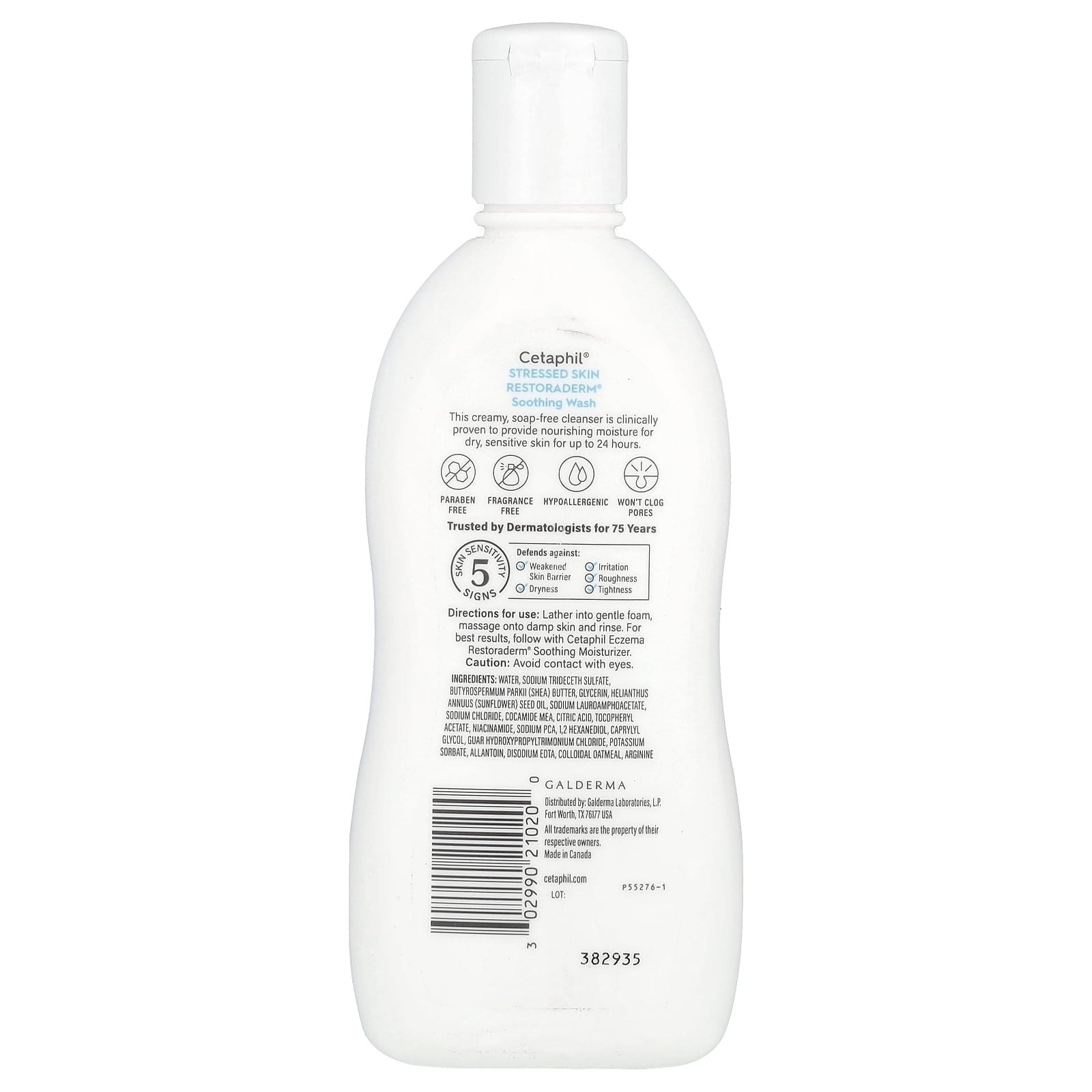 Cetaphil Restoraderm Pro Dry Skin Soothing Wash - 10 oz