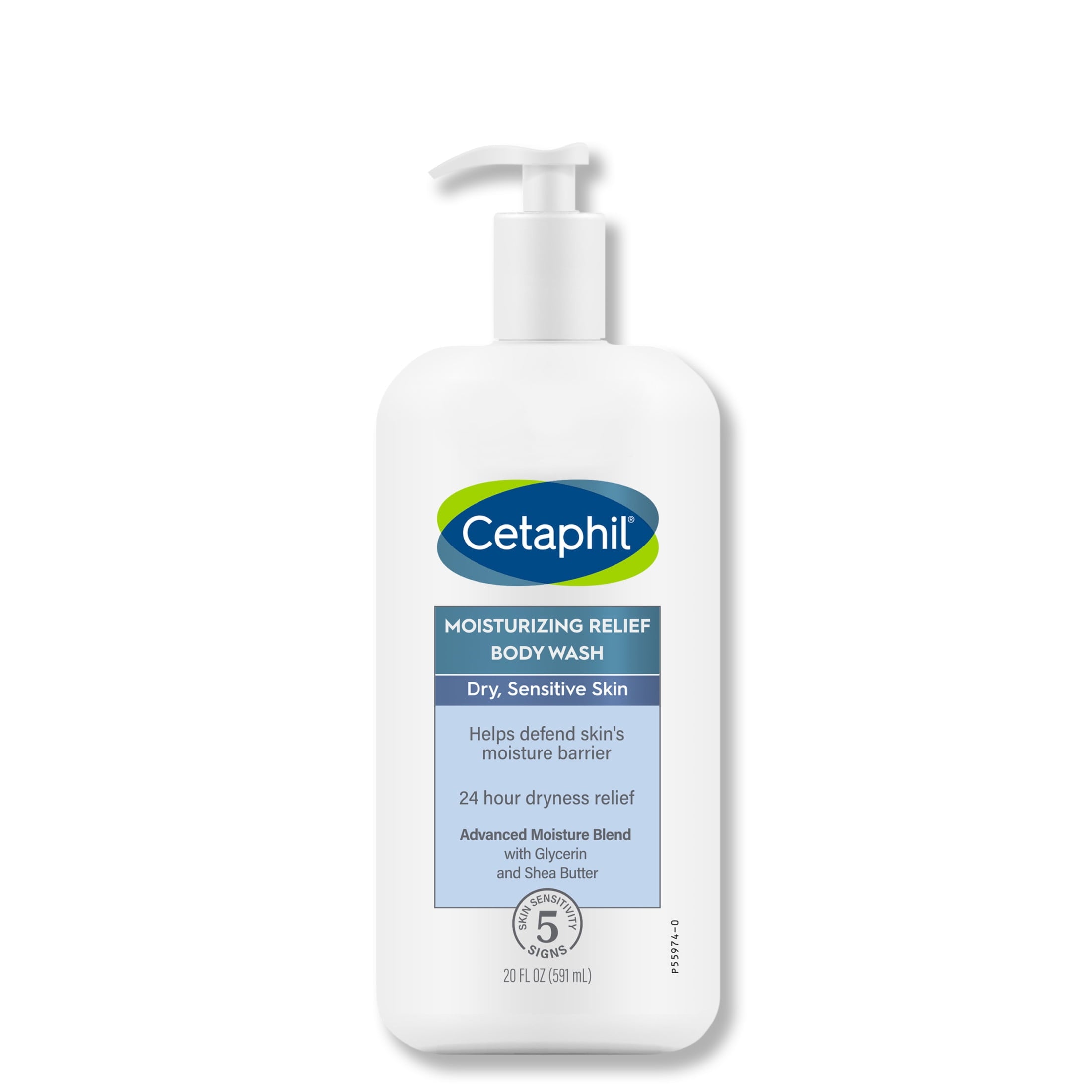 Cetaphil Daily Use Moisturizing Relief Body Wash, Unscented, 20 fl oz