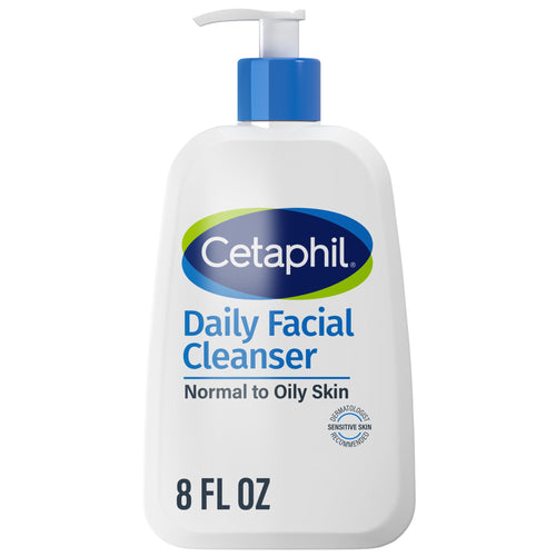 (2 pack) Cetaphil Daily Facial Cleanser Face Wash for Sensitive, Normal to Oily Skin, 8 fl oz