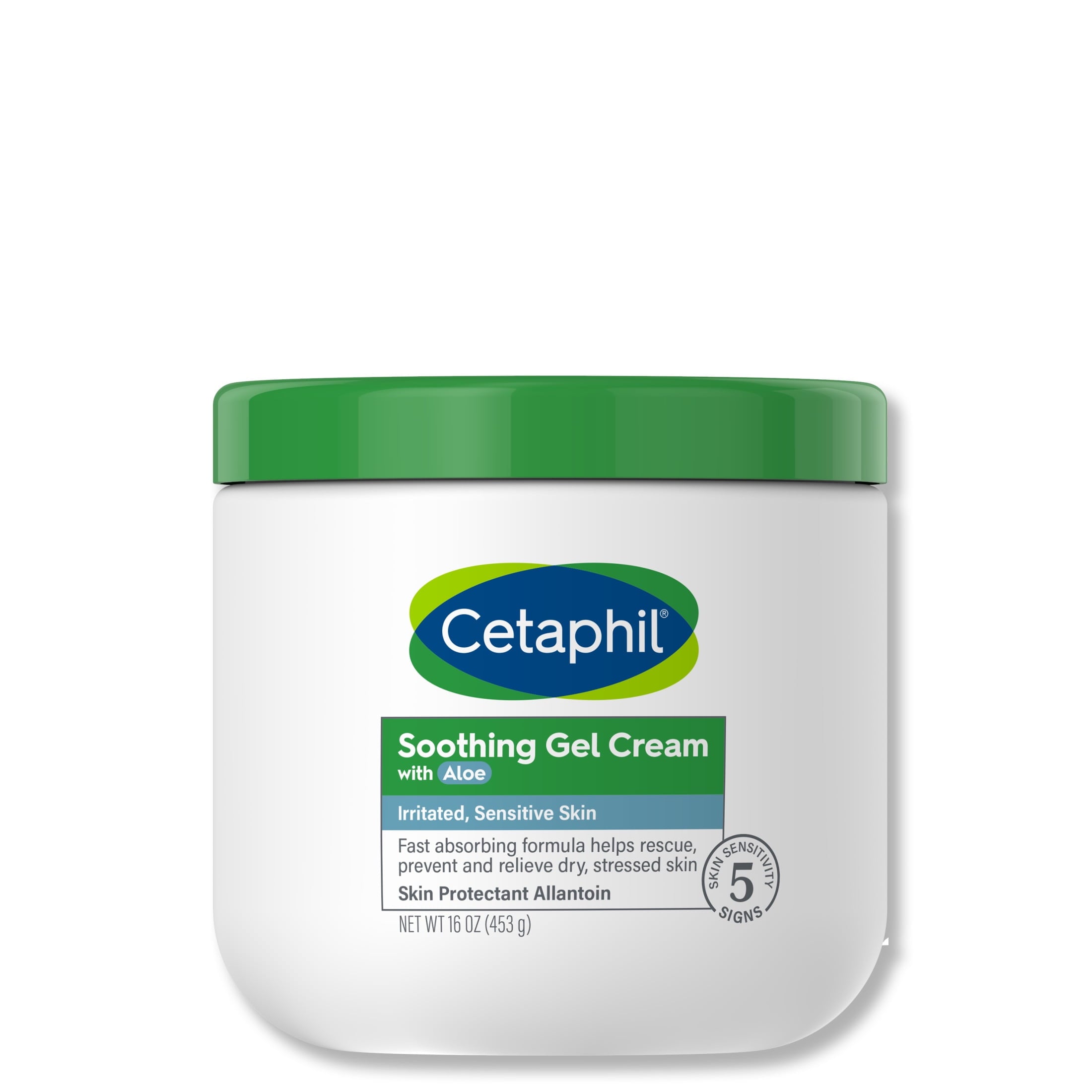 Cetaphil Soothing Gel-Cream with Aloe Instantly Soothes and Hydrates Sensitive Skin, 16 fl oz