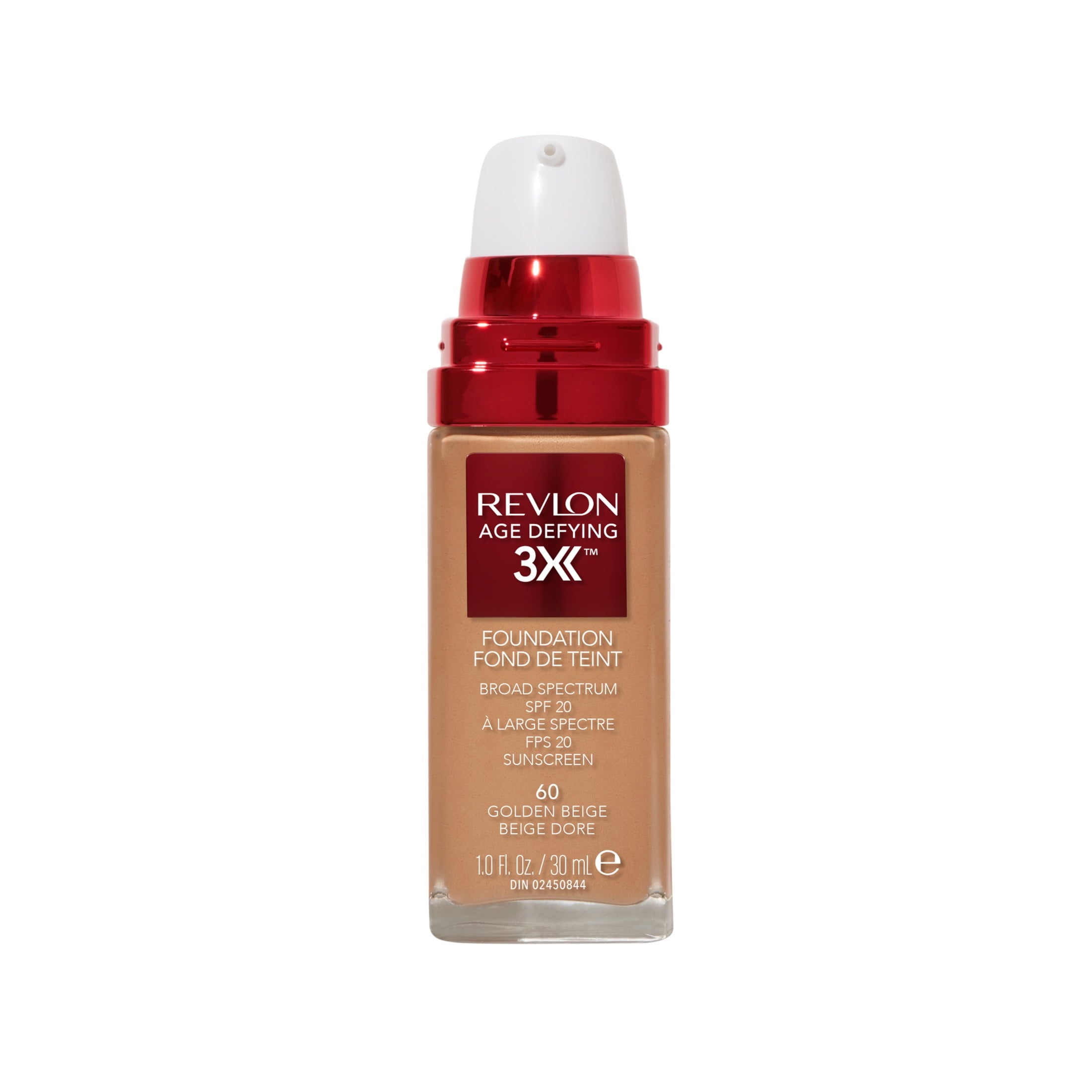 Revlon Age Defying 3X Cream Foundation Makeup, SPF 20, Golden Beige, 1 fl oz