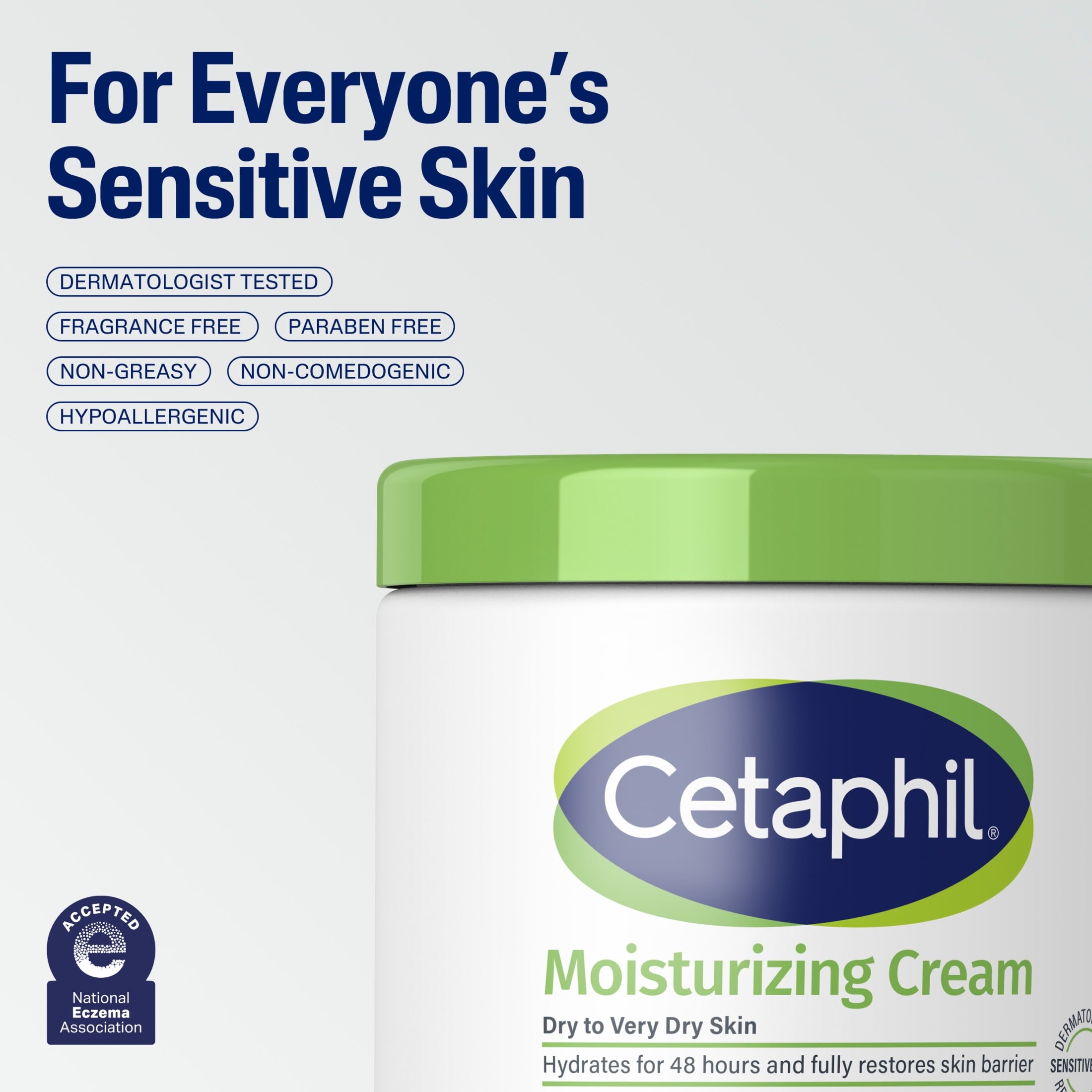 Cetaphil Moisturizing Cream for Very Dry to Dry Skin, 8.8 fl oz