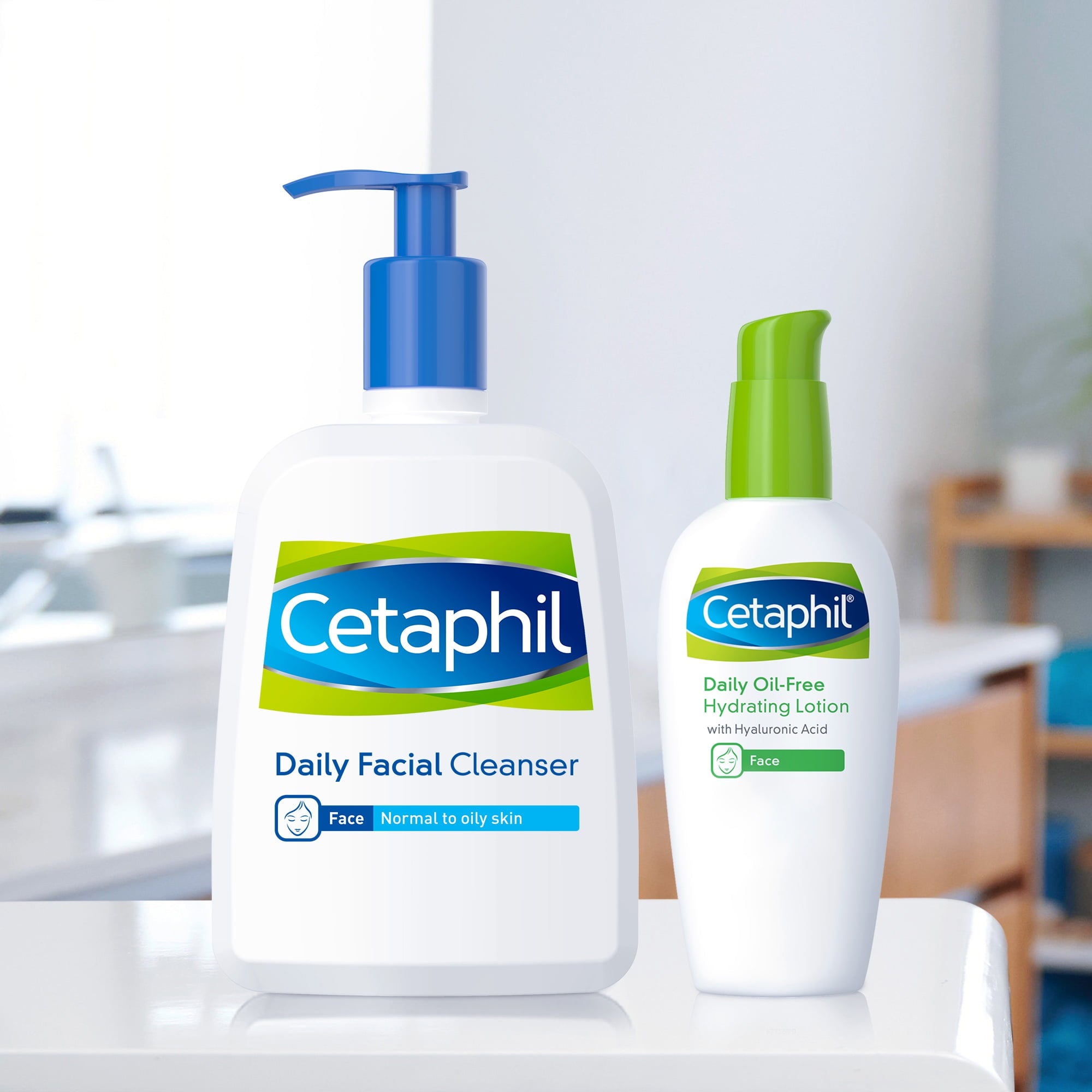 Face Wash by CETAPHIL, Daily Facial Cleanser for Sensitive, Combination to Oily Skin, 16 oz, Gentle Foaming, Soap Free, Hypoallergenic