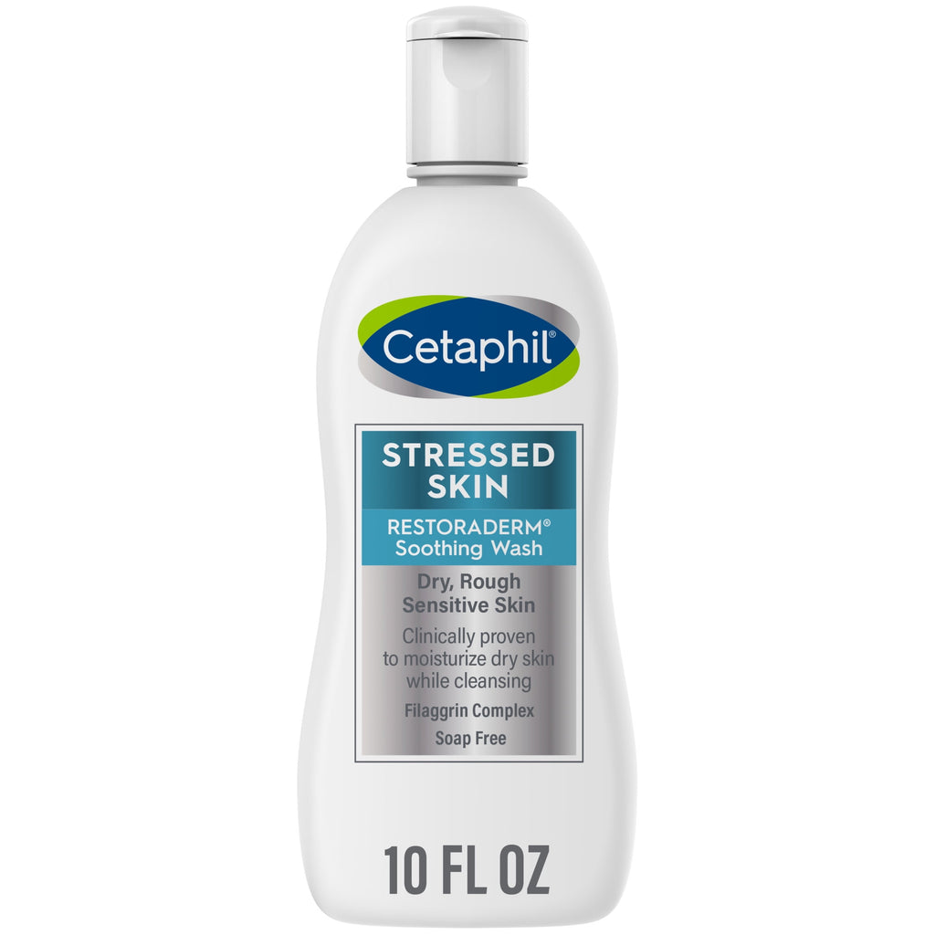 (2 pack) Cetaphil Restoraderm Soothing Body Wash, National Eczema Association Endorsed, 10 oz