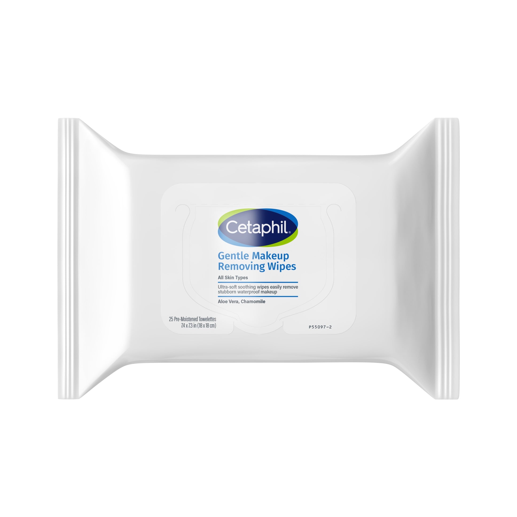 Cetaphil Gentle Makeup Remover Face Cleansing Wipes, Fragrance Free, 25 ct