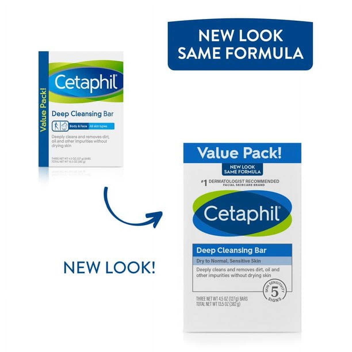 CetaphilÂ® Deep Cleansing Bar 4.5 oz. Box