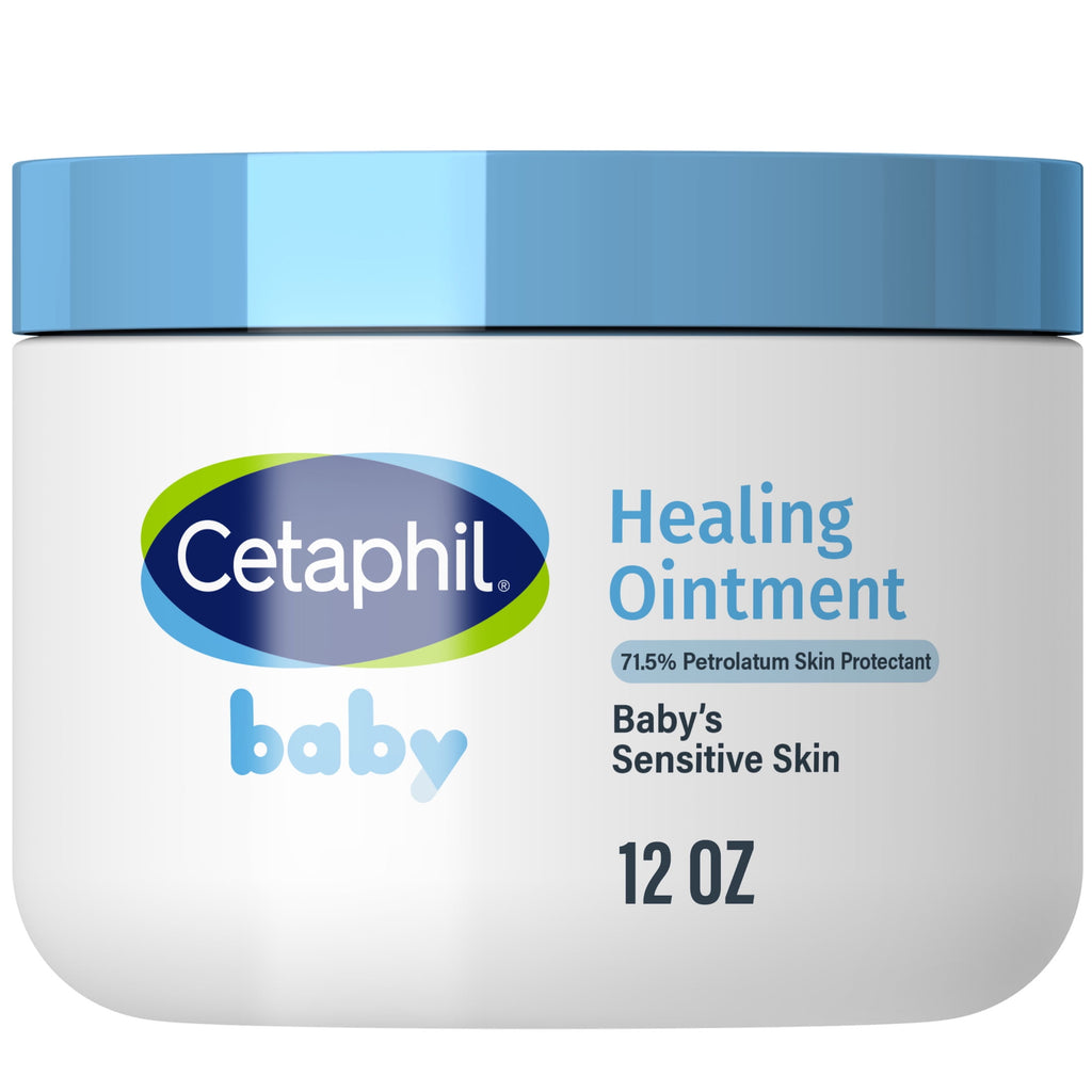 CETAPHIL Baby Healing Ointment, Multi-Purpose Skin Protectant for Baby's Sensitive Skin, 12 oz Tub, Shea Butter & Vitamin E