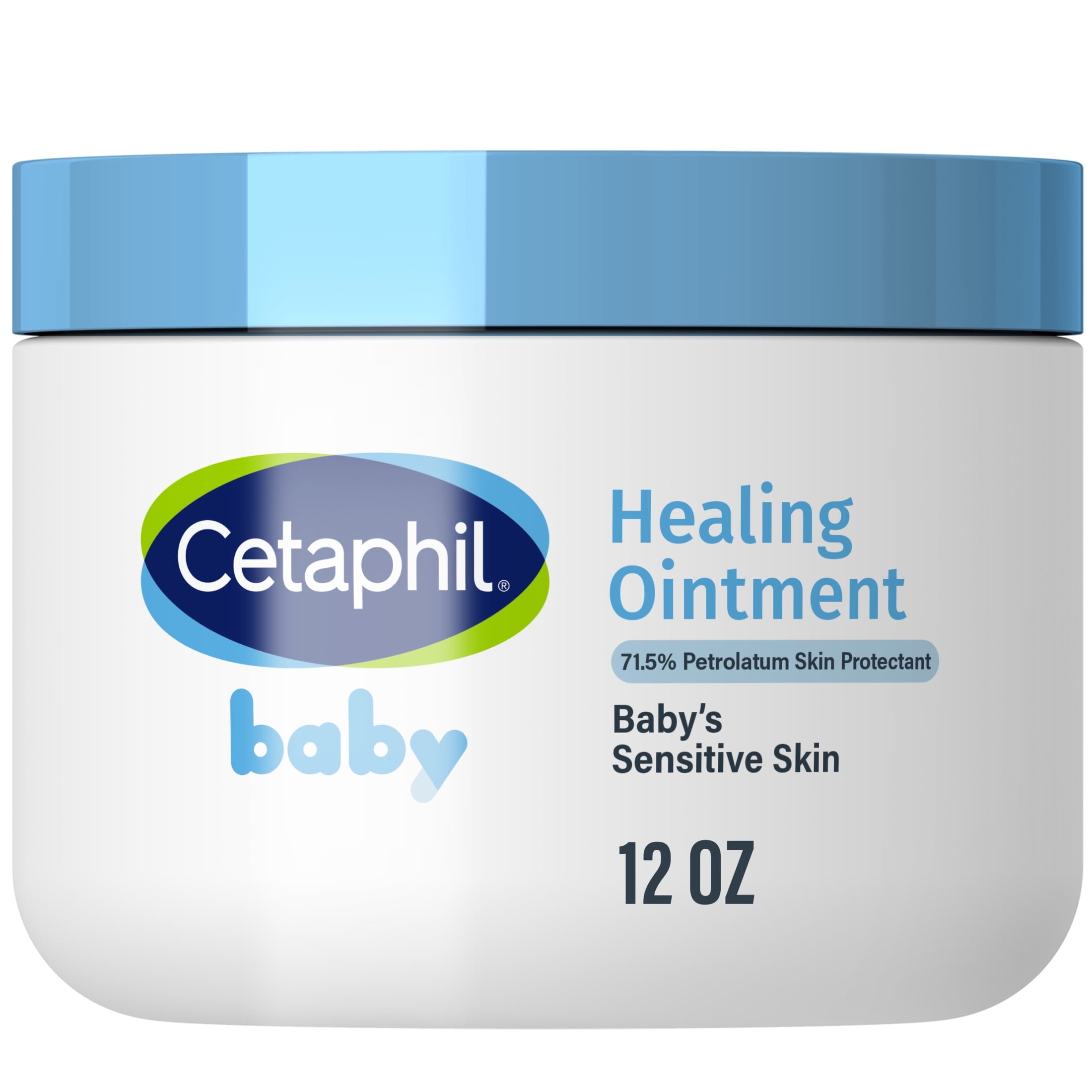 CETAPHIL Baby Healing Ointment, Multi-Purpose Skin Protectant for Baby's Sensitive Skin, 12 oz Tub, Shea Butter & Vitamin E