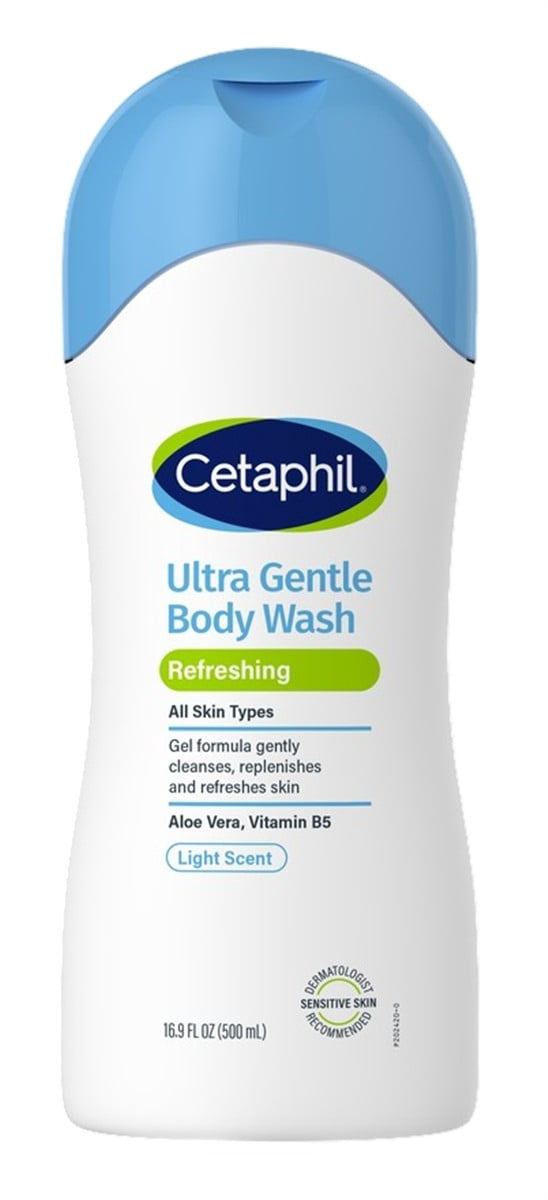 Cetaphil Body Wash Ultra Gentle Refreshing 16.9oz (Pack of 3)
