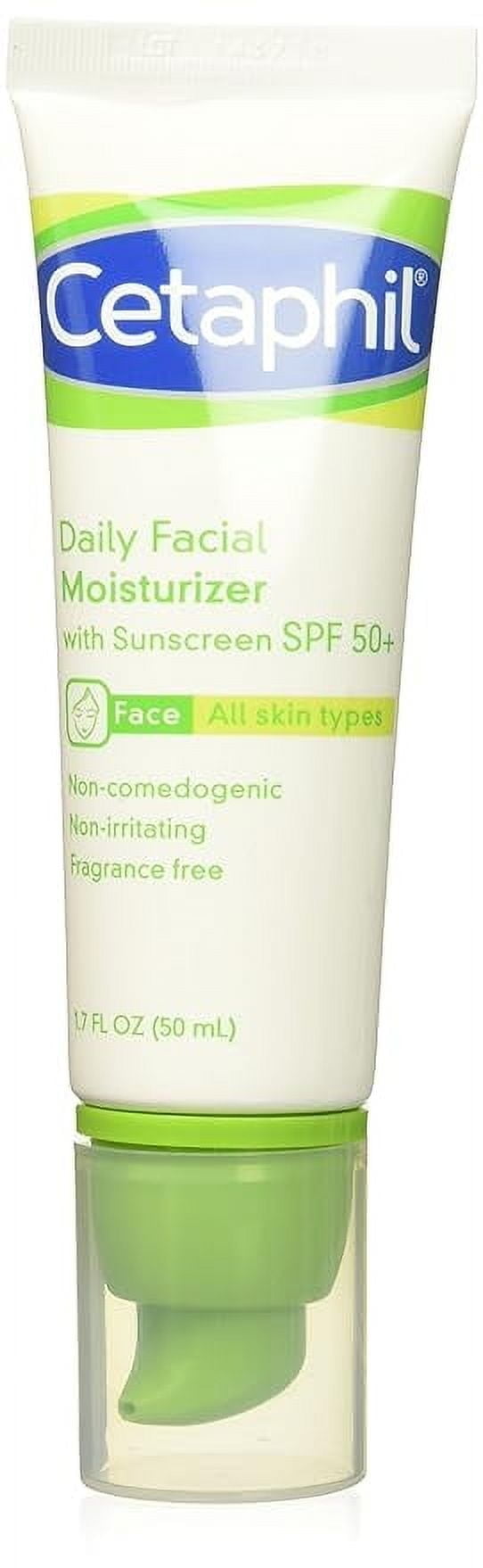 Cetaphil Daily Facial Moisturizer with sunscreen SPF 50+, 1.7 oz