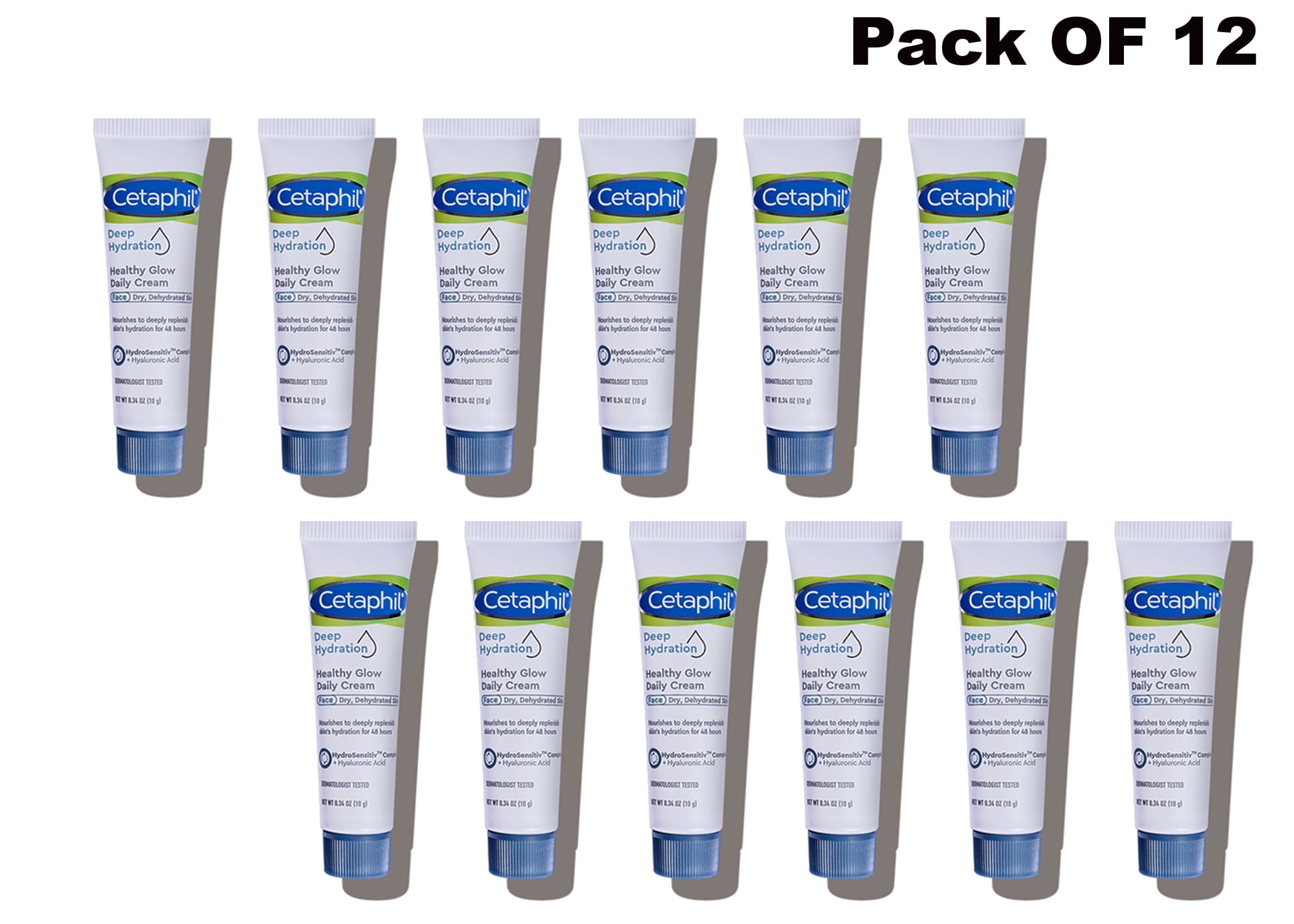 Cetaphil Deep Hydration Healthy Glow Daily Cream 0.34 oz. Deluxe Sample (Pack OF 12)