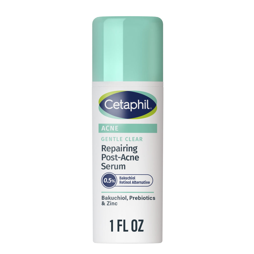 Cetaphil Gentle Clear Repairing Post-Acne Serum, Retinol Alternative, Oil Free Serum, Acne-Prone Skin, 1 fl oz
