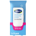 Cetaphil Gentle Skin Cleansing Cloth Wipes for Face and Body, Fragrance Free, 50 ct, Twin Pack