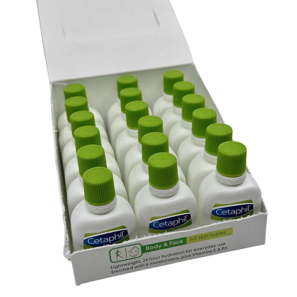Cetaphil Moisturizing Lotion Body & Face All Skin Types 1 oz Set of 18