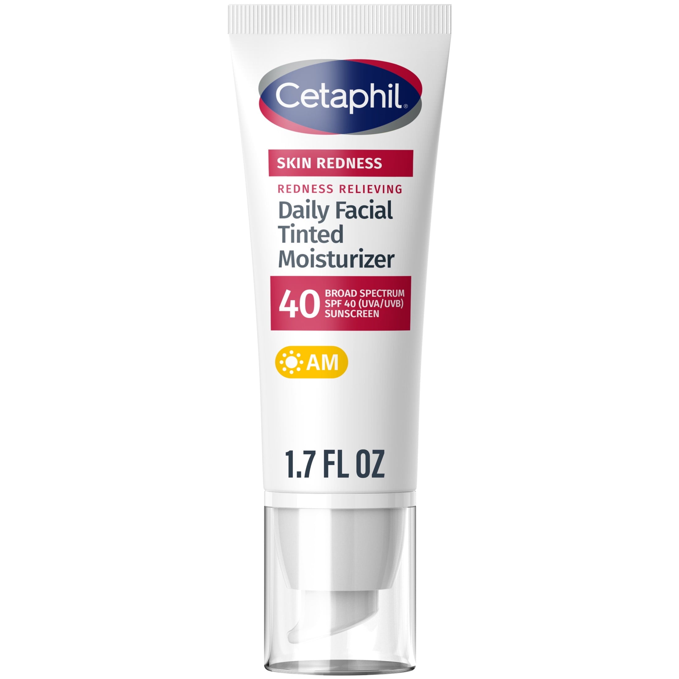 Cetaphil Redness Relieving Daily Facial Moisturizer SPF 40, Neutral Tint, 1.7 fl oz