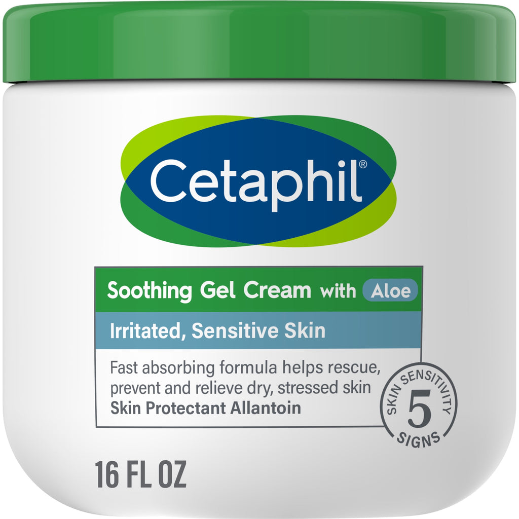 Cetaphil Soothing Gel-Cream with Aloe Instantly Soothes and Hydrates Sensitive Skin, 16 fl oz
