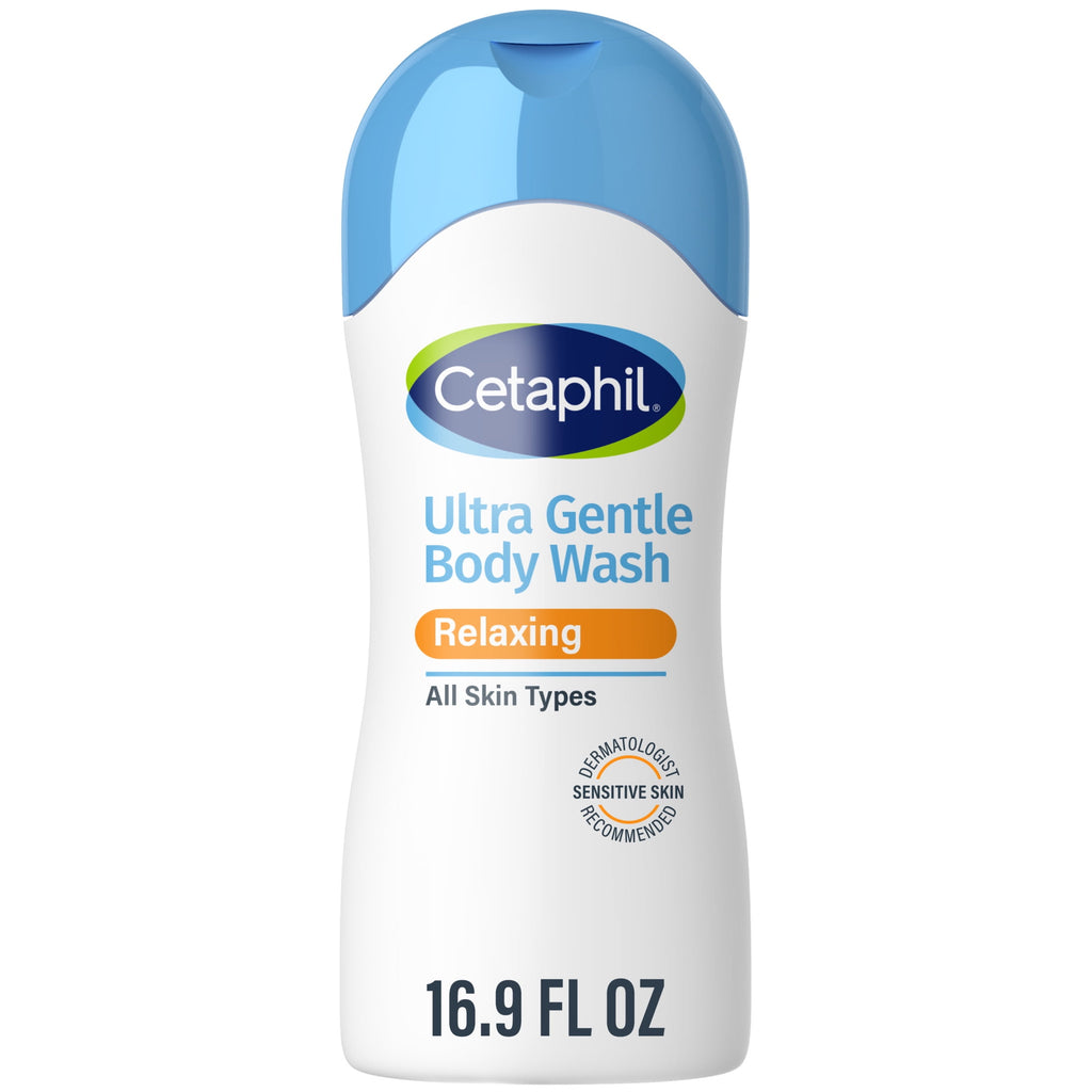 Cetaphil Ultra Gentle Relaxing Body Wash, For All Skin Types, Marigold Extract, 16.9 fl oz