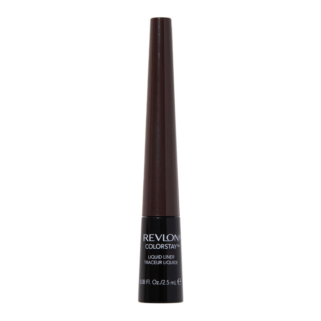 Revlon Liquid Eyeliner by Revlon, ColorStay Eye Makeup, Waterproof, Smudgeproof, Longwearing with Ultra-Fine Tip, Brown Black, 0.08 Fl Oz