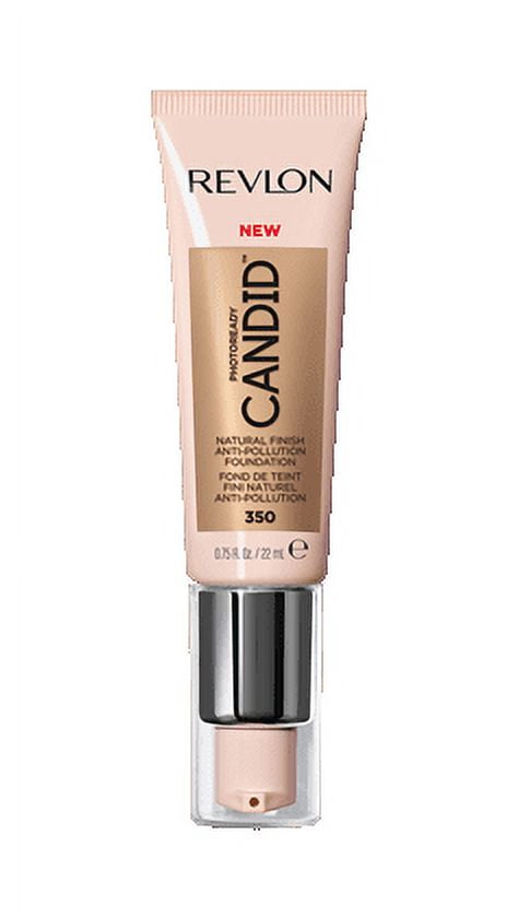 Revlon PhotoReady Candid Natural Finish Anti-Pollution Foundation, 350 Natural Tan, 0.75 fl oz.