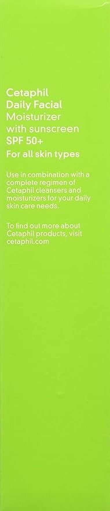 Cetaphil Daily Facial Moisturizer with sunscreen SPF 50+, 1.7 oz