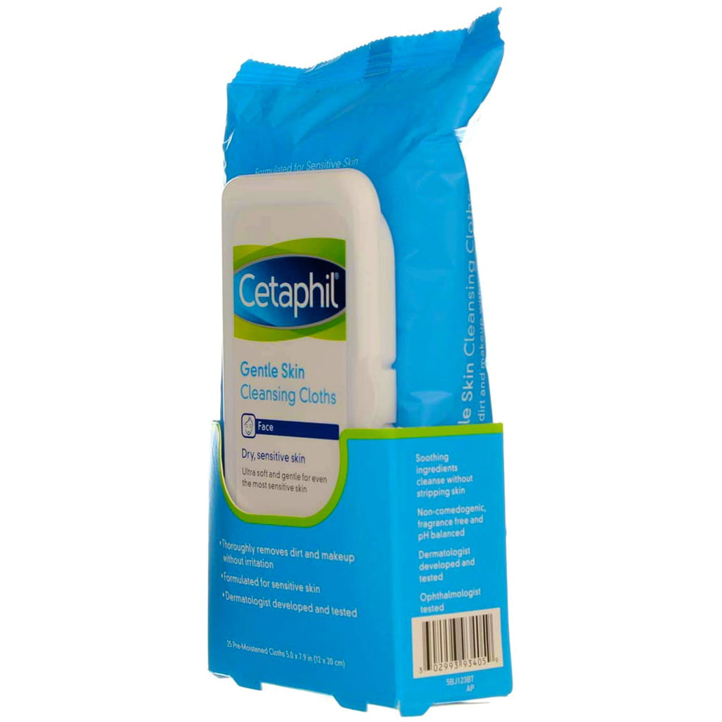 2 Pack Cetaphil Gentle Skin Cleansing Cloths - 25 count Each