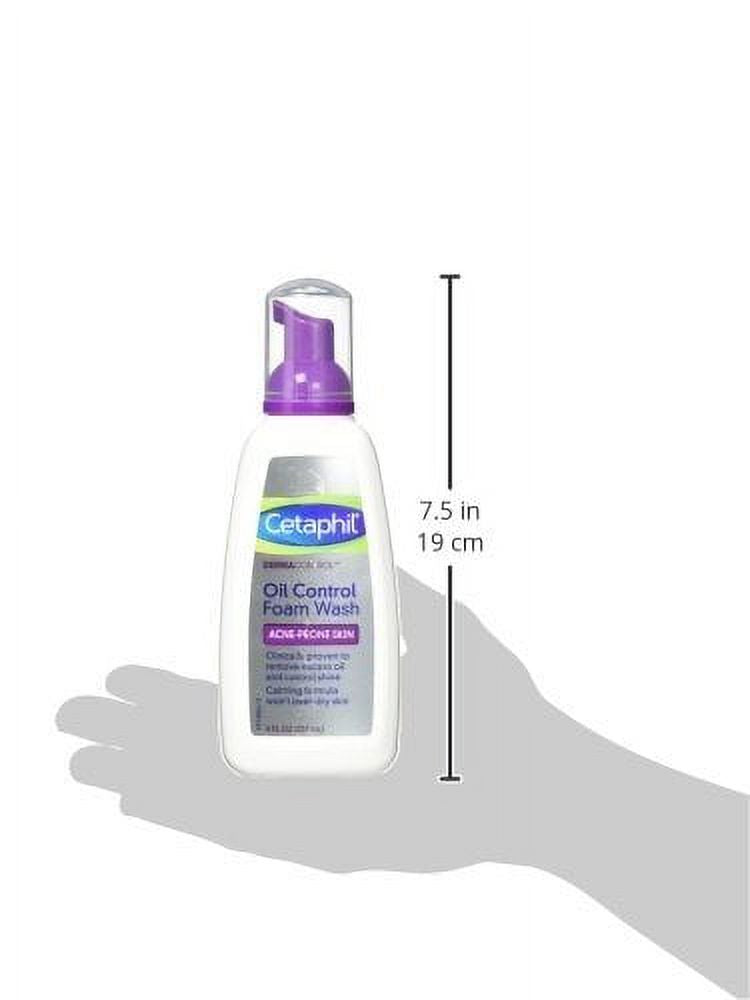 Cetaphil  Dermacontrol Oil Removing Foam Wash, Face Wash For Oily Skin, 8 Oz 2 Pack