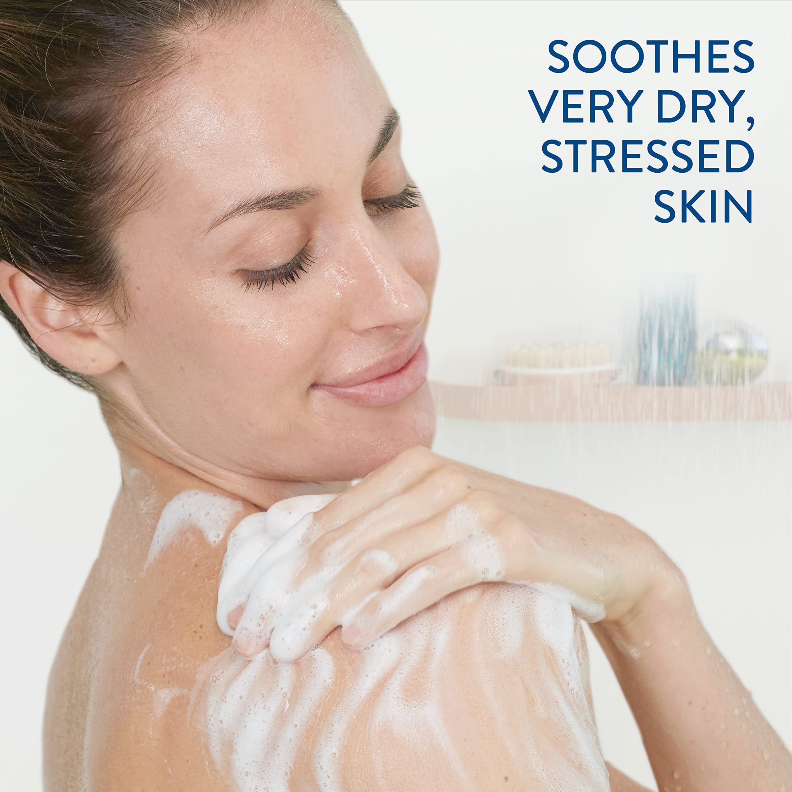 Cetaphil Restoraderm Soothing Wash, 10 Floz Pack Of 3, Soothes Dry, Stressed Skin, Hypoallergenic, Soap & Paraben Free, National Eczema Association Endorsed, Dermatologist Recommended