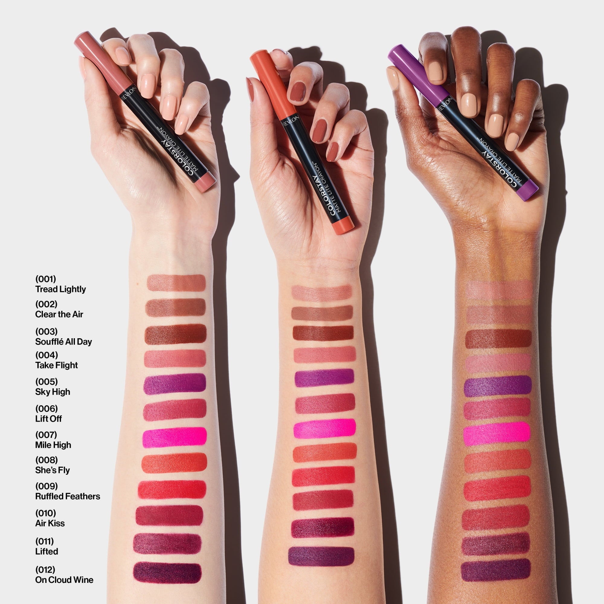 Revlon ColorStay Matte Lite Crayon Lightweight Lipstick, 004 Take Flight